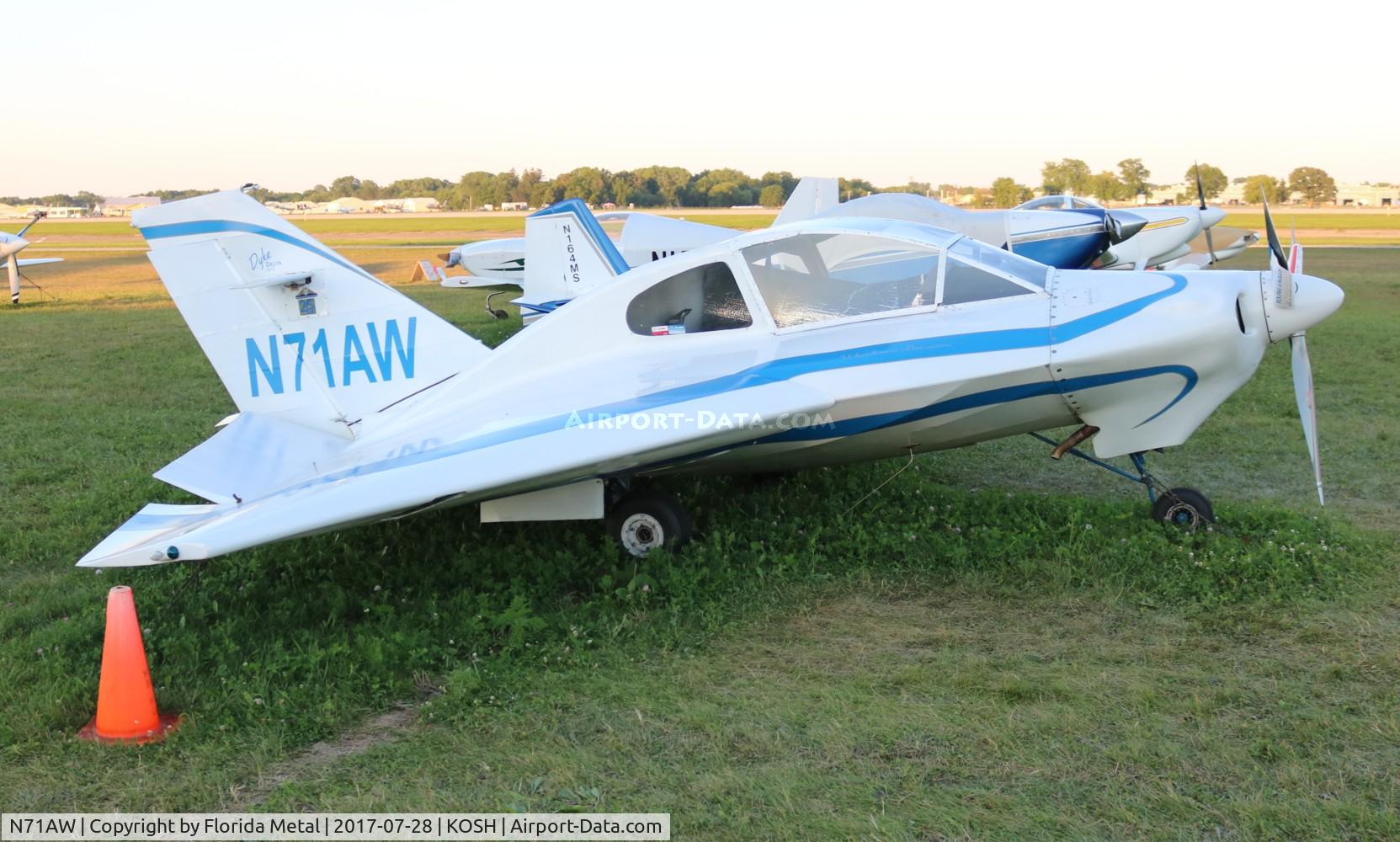 N71AW, 2010 Dyke JD-2 Delta C/N 1123, Air Venture 2017
