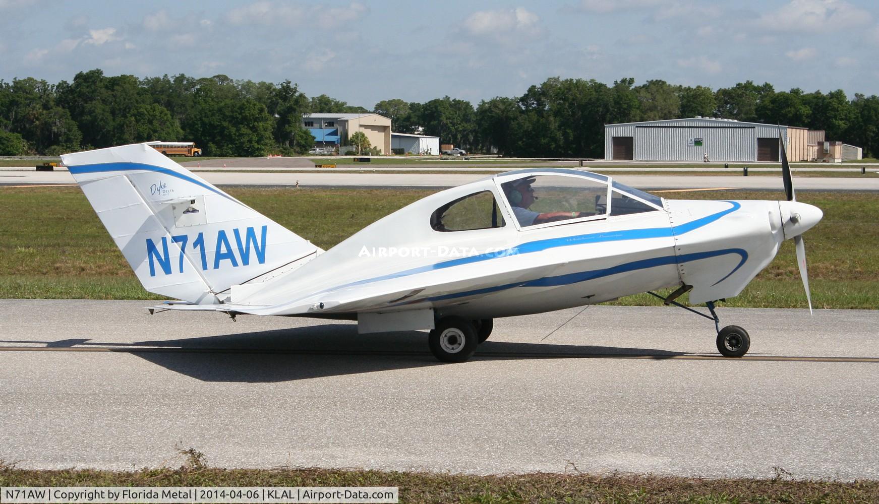 N71AW, 2010 Dyke JD-2 Delta C/N 1123, Sun n Fun 2014