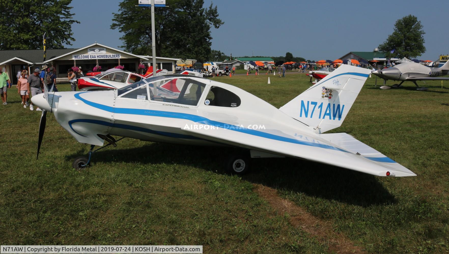N71AW, 2010 Dyke JD-2 Delta C/N 1123, OSH 2019