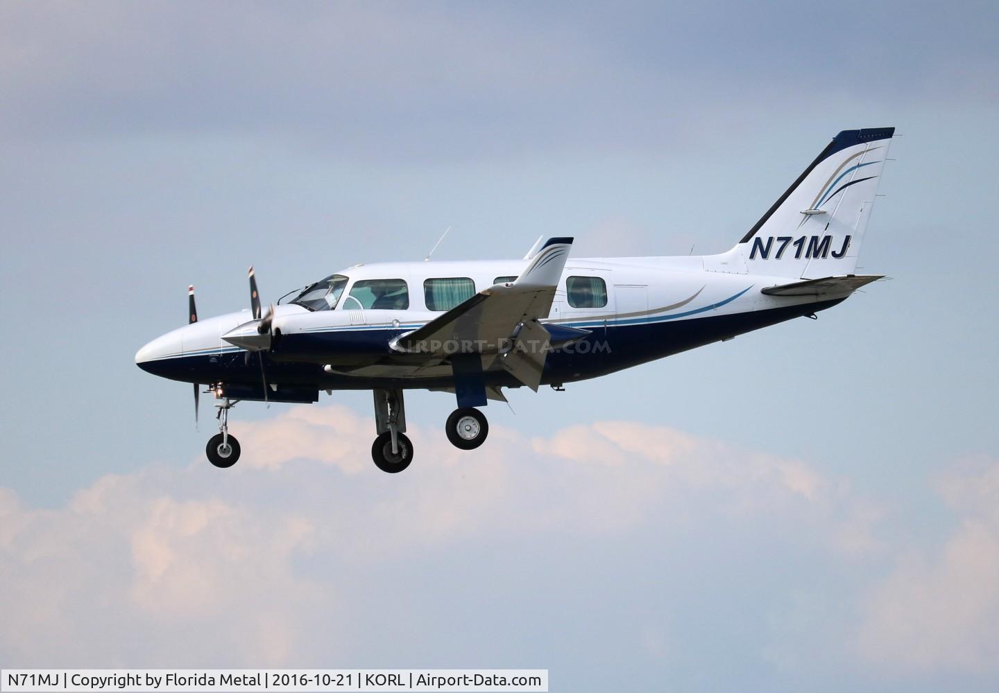 N71MJ, 1980 Piper PA-31-325 Navajo C/R C/N 31-8012061, ORL 2016