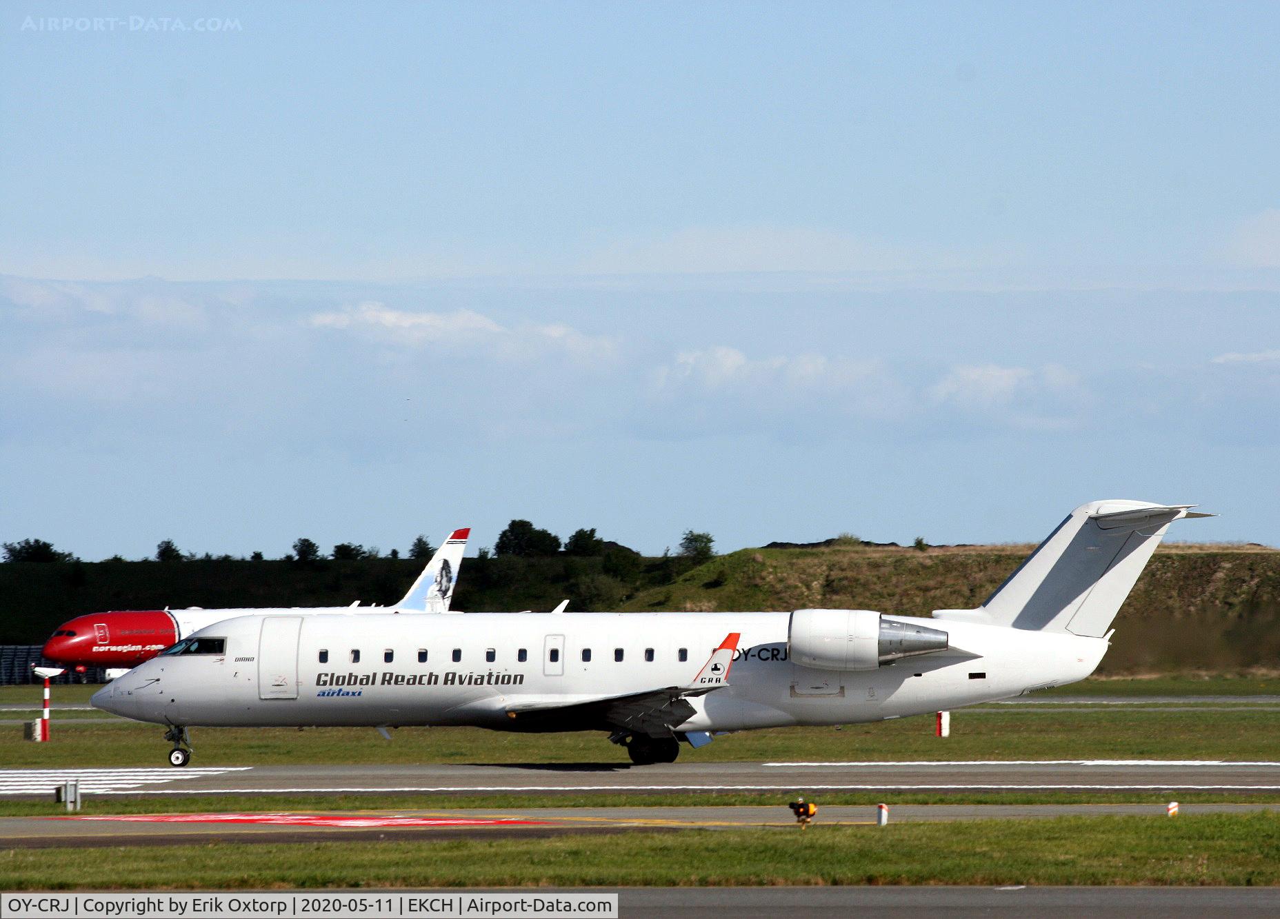 OY-CRJ, 2000 Canadair CRJ-200LR (CL-600-2B19) C/N 7384, OY-CRJ landed rw 04L