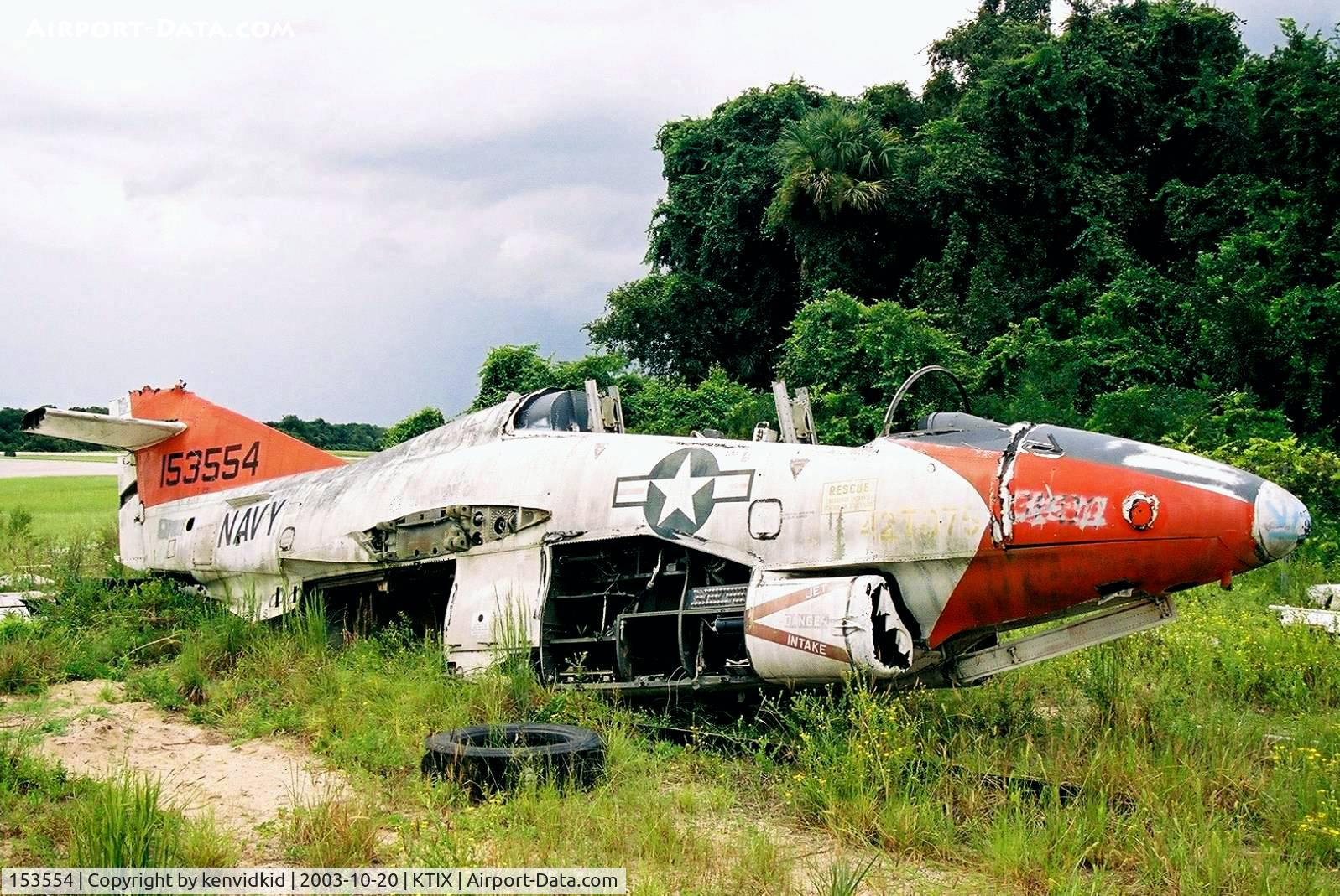 153554, North American T-2B Buckeye C/N 294-17, At the Valliant Air Command Museum.