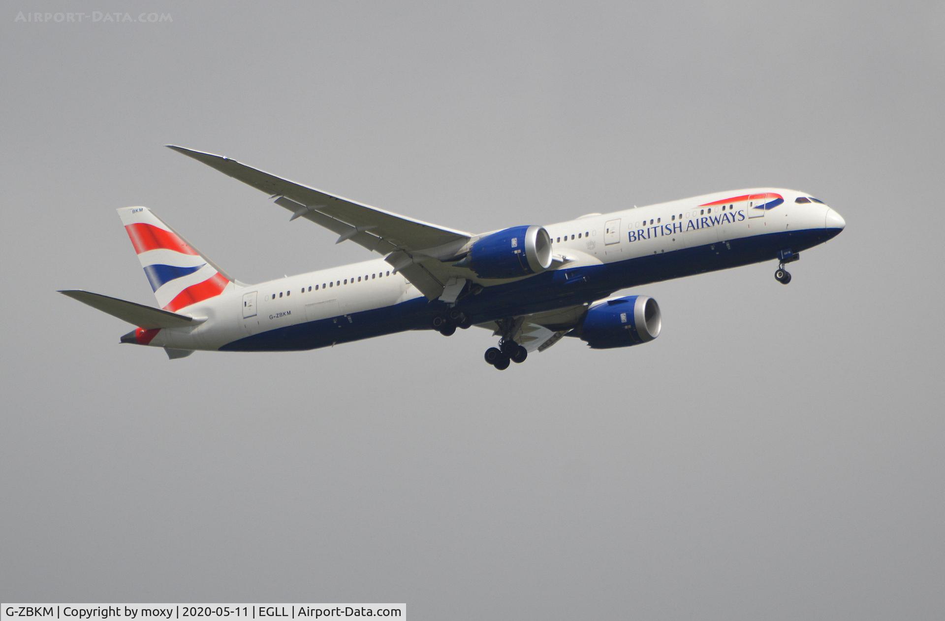 G-ZBKM, 2016 Boeing 787-9 Dreamliner Dreamliner C/N 38629, Boeing 787-9 Dreamliner on finals to London Heathrow.