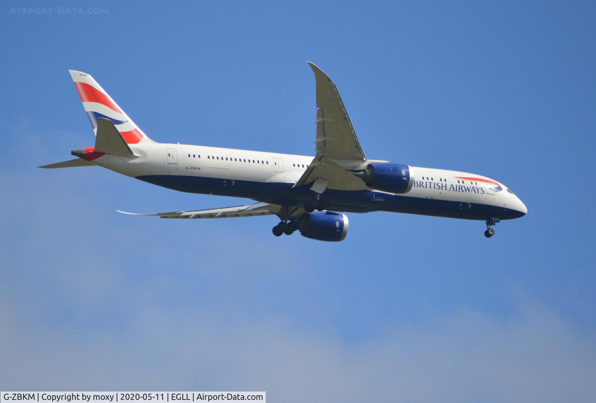 G-ZBKM, 2016 Boeing 787-9 Dreamliner Dreamliner C/N 38629, Boeing 787-9 Dreamliner on finals to London Heathrow.
