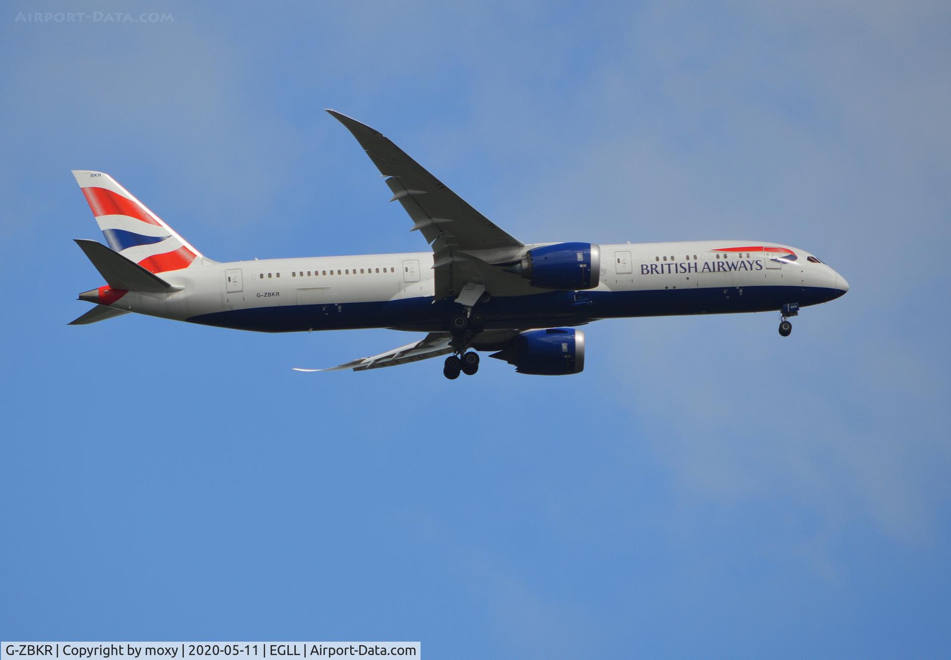 G-ZBKR, 2018 Boeing 787-9 Dreamliner C/N 60627, Boeing 787-9 Dreamliner on finals to London Heathrow.