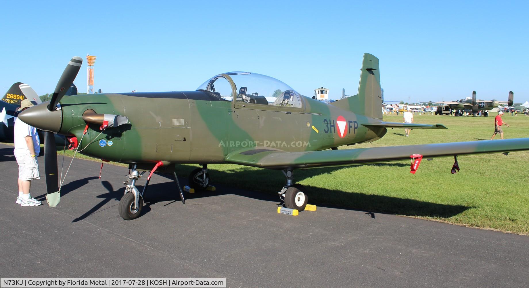 N73KJ, 1985 Pilatus PC-7 C/N 487, Air Venture 2017
