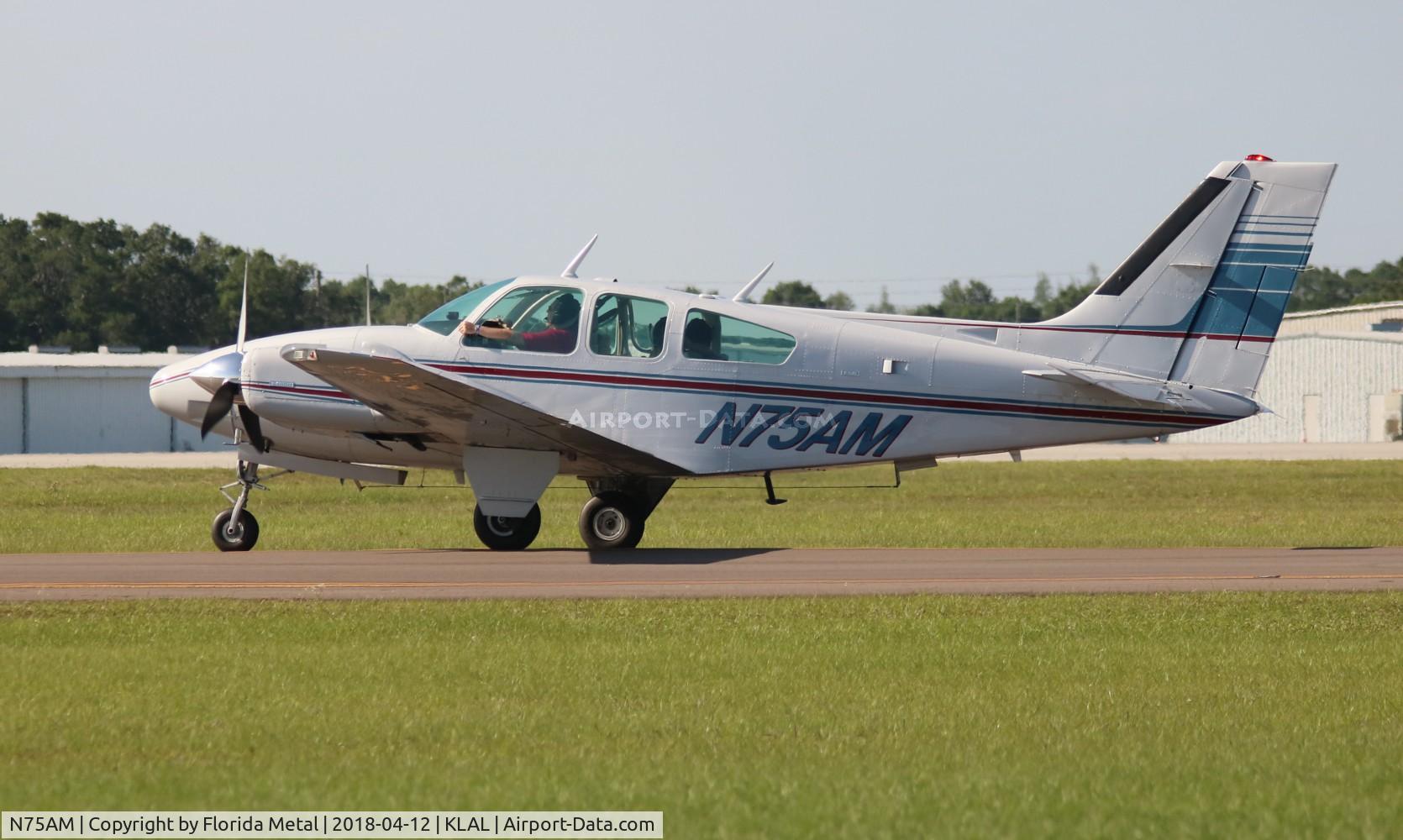N75AM, 1974 Beech E-55 Baron C/N TE-1019, Sun N Fun 2018