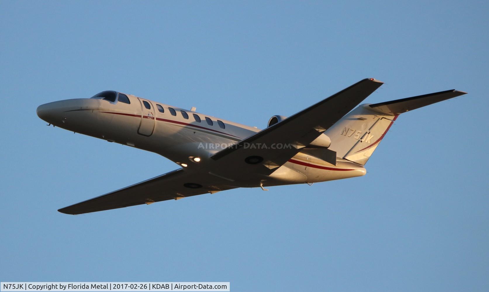 N75JK, 2008 Cessna 525B CitationJet CJ3 C/N 525B-0240, DAB 2017