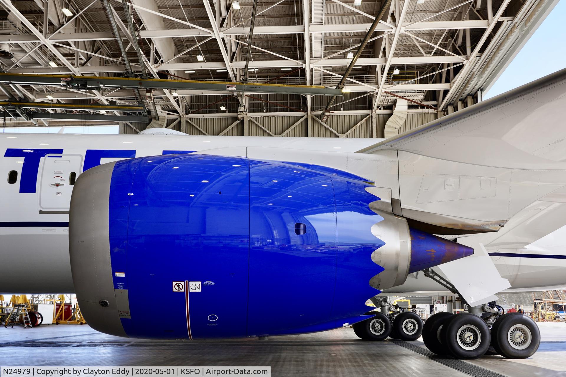 N24979, 2020 Boeing 787-9 Dreamliner C/N 55141, GEnx engine SFO 2020.