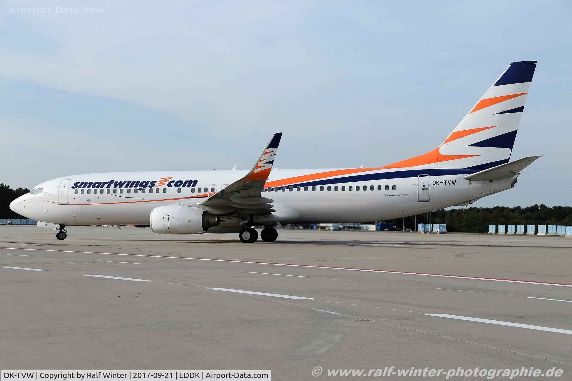 OK-TVW, 2004 Boeing 737-86Q C/N 30295, Boeing 737-86Q(W) - QS TVS SmartWings - 30295 - OK-TVW - 21.09.2017 - CGN