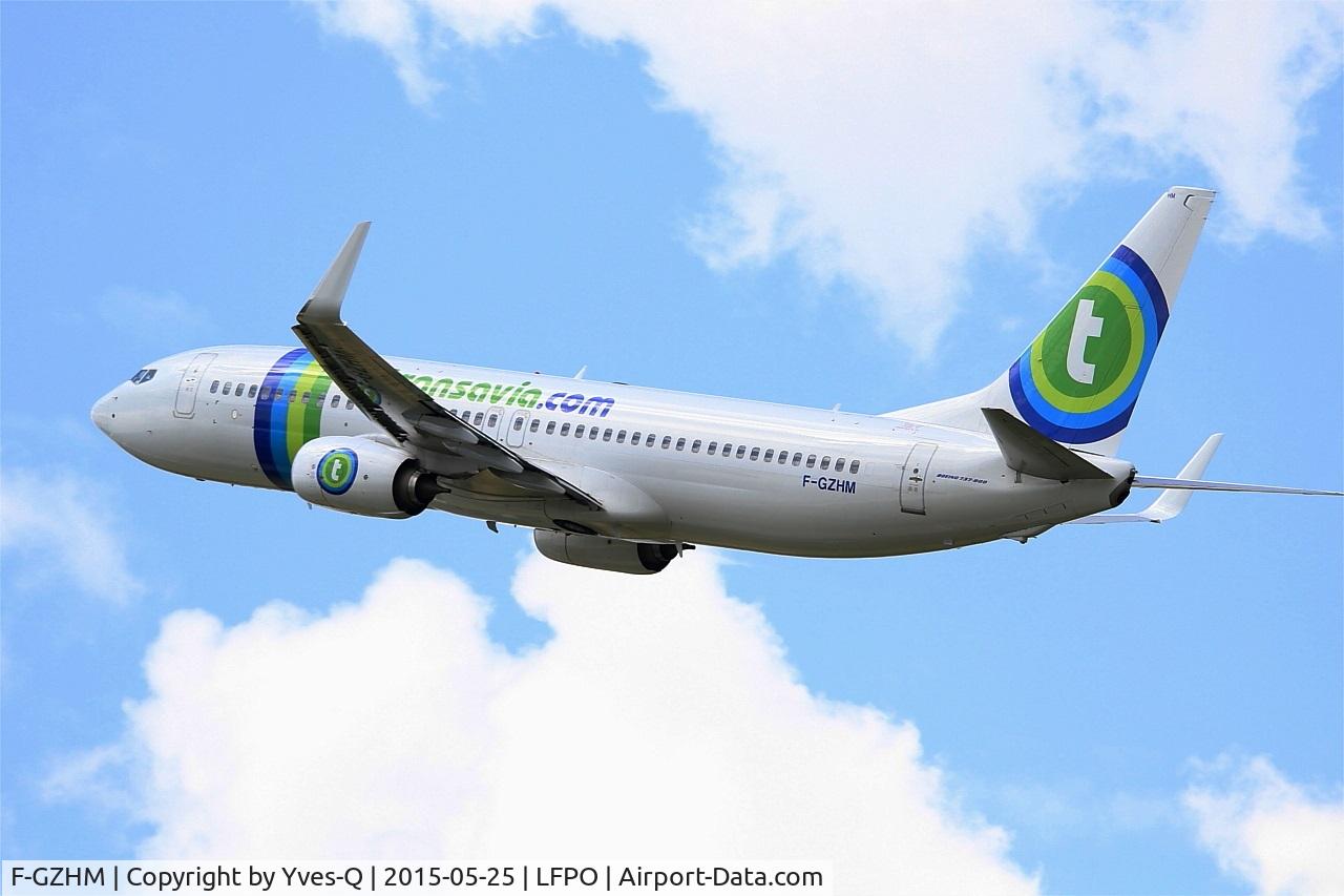 F-GZHM, 2014 Boeing 737-8K2 C/N 37792, Boeing 737-8K2, Climbing from rwy 23, Bordeaux Mérignac airport (LFBD-BOD)