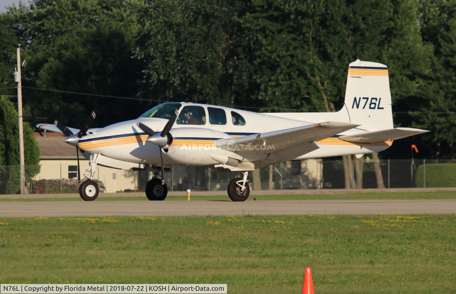 N76L, 1958 Beech D50A Twin Bonanza C/N DH-183, Air Venture 2018