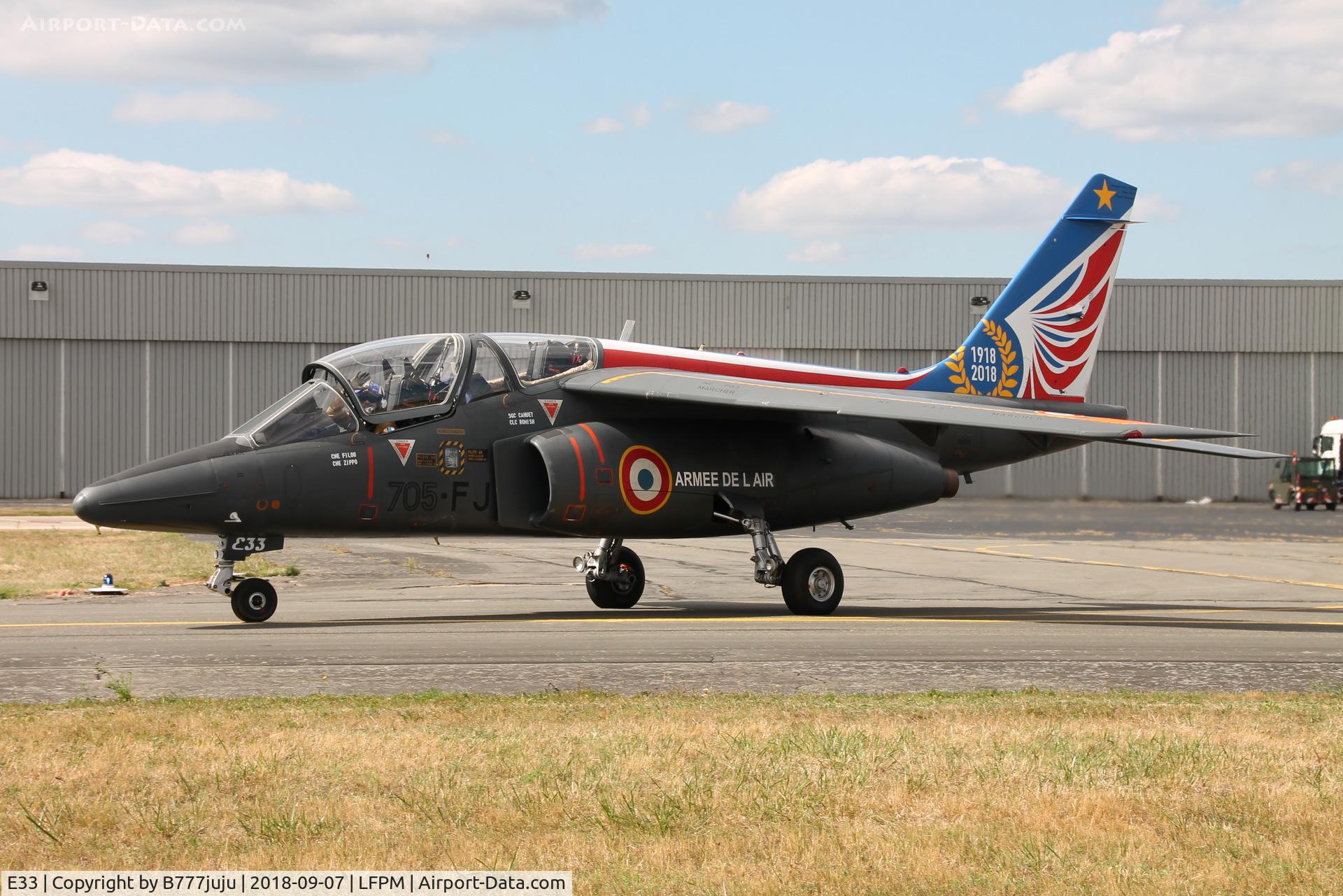 E33, Dassault-Dornier Alpha Jet E C/N E33, at Melun