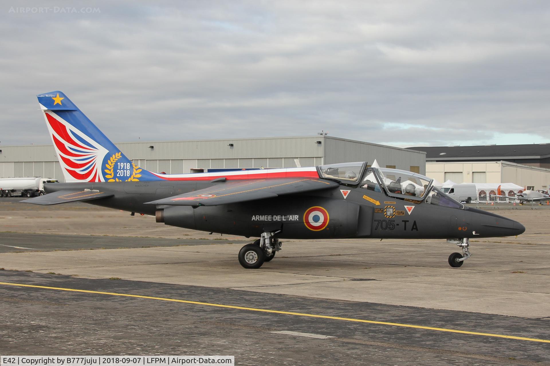 E42, Dassault-Dornier Alpha Jet E C/N E42, at Melun