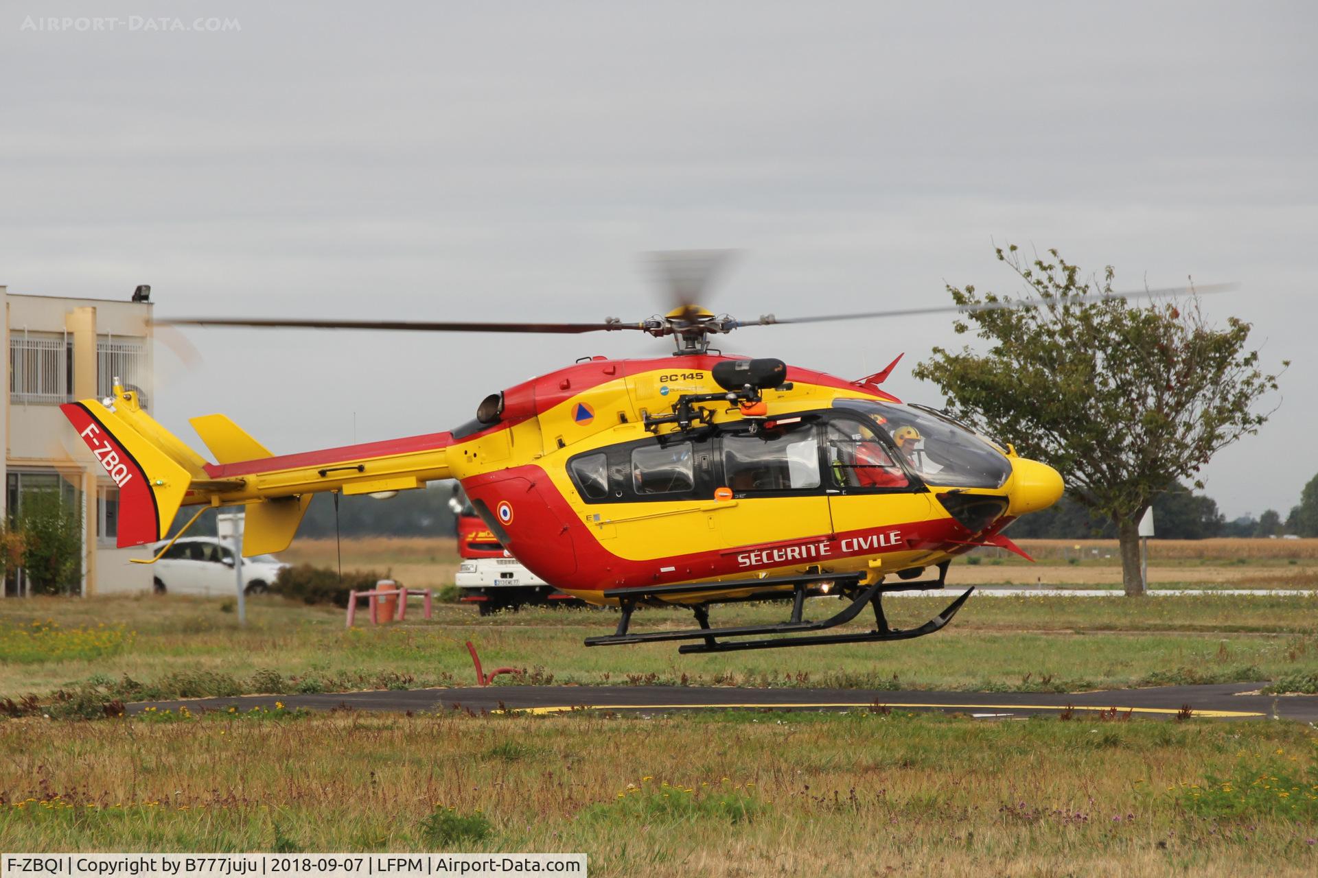 F-ZBQI, Eurocopter-Kawasaki EC-145 (BK-117C-2) C/N 9240, at Melun