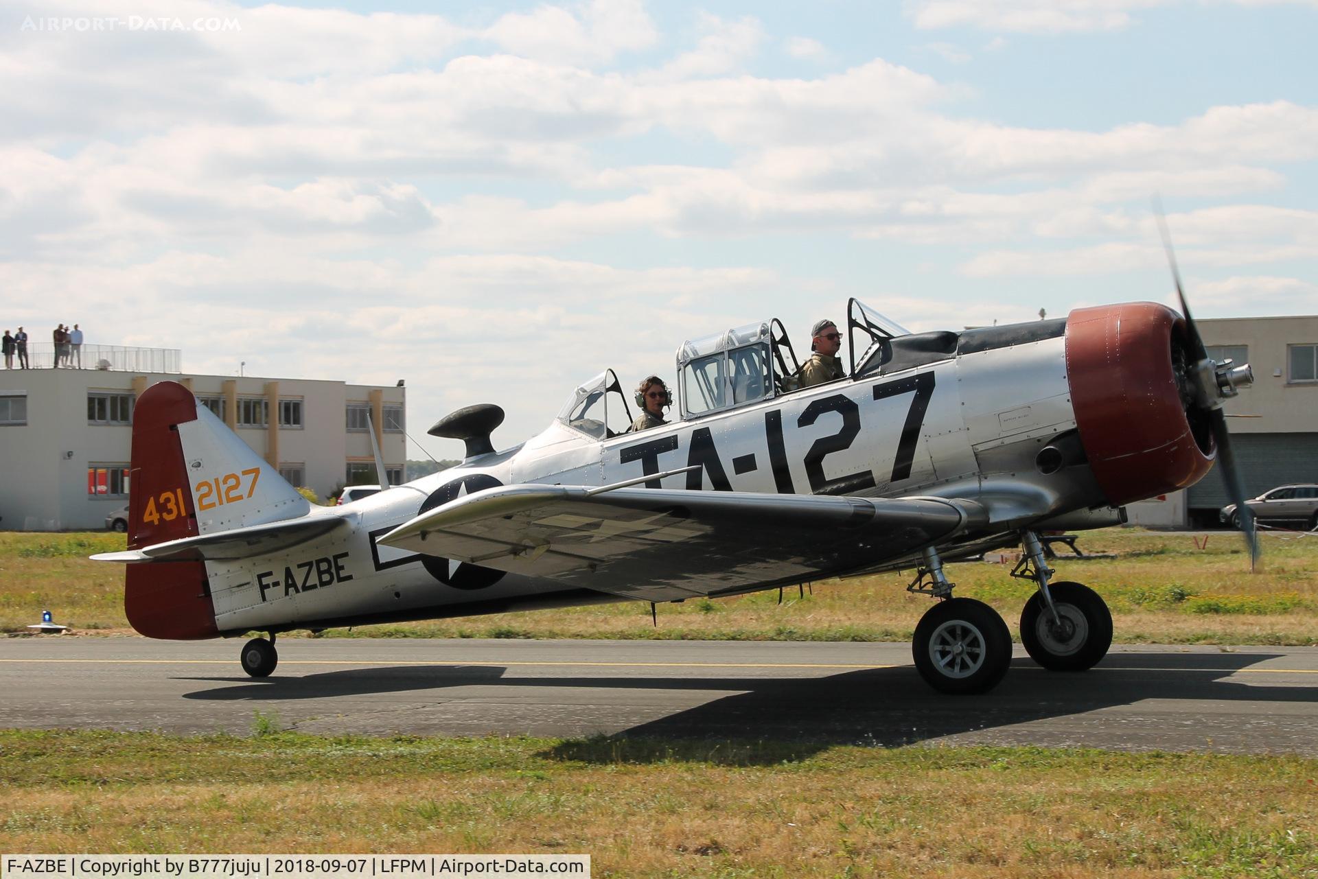 F-AZBE, North American AT-6C Harvard IIA C/N 88-12127, at Melun