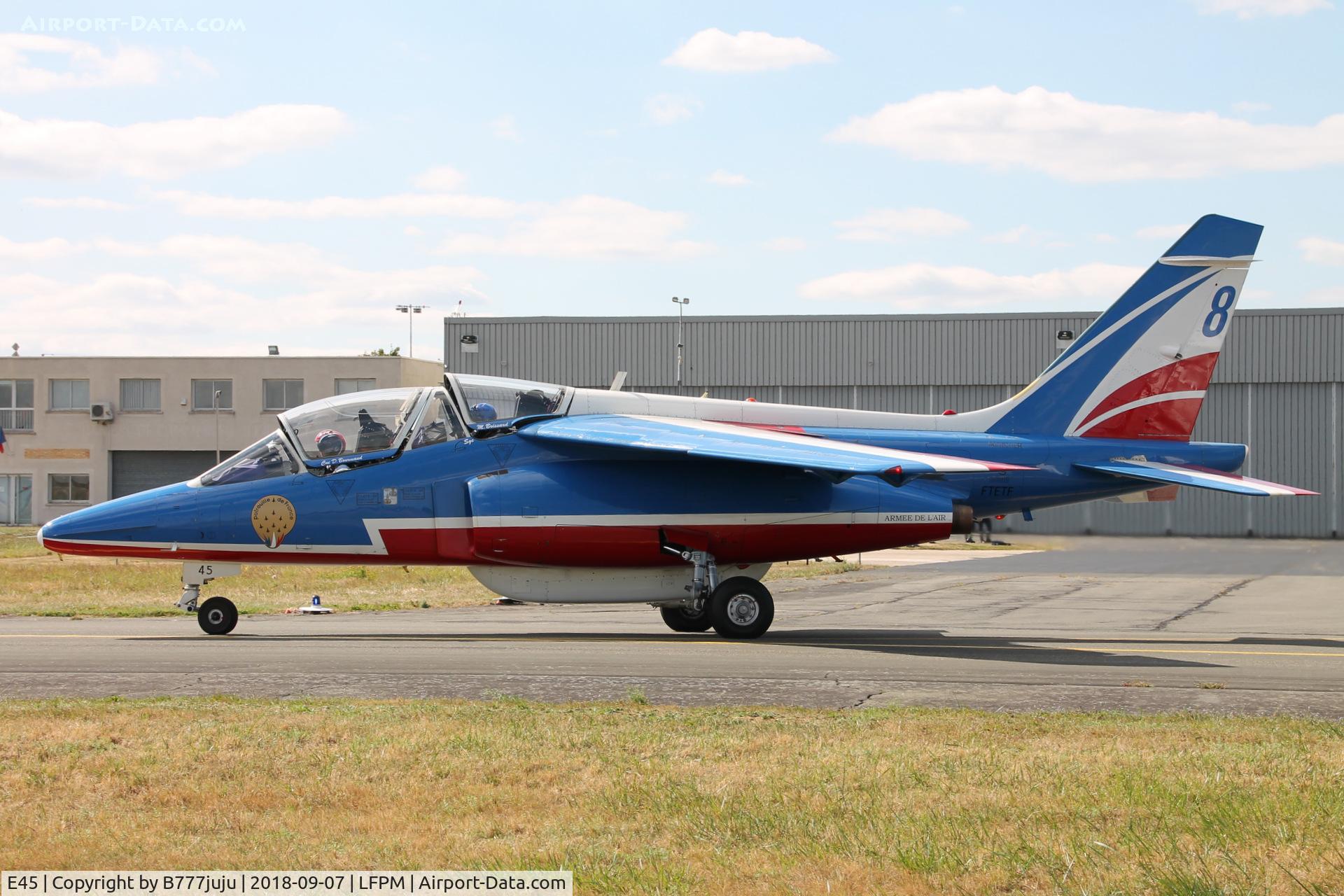 E45, Dassault-Dornier Alpha Jet E C/N E45, at Melun