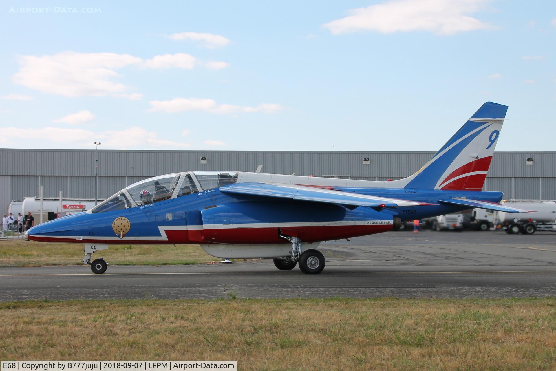 E68, Dassault-Dornier Alpha jet E C/N E68, at Melun