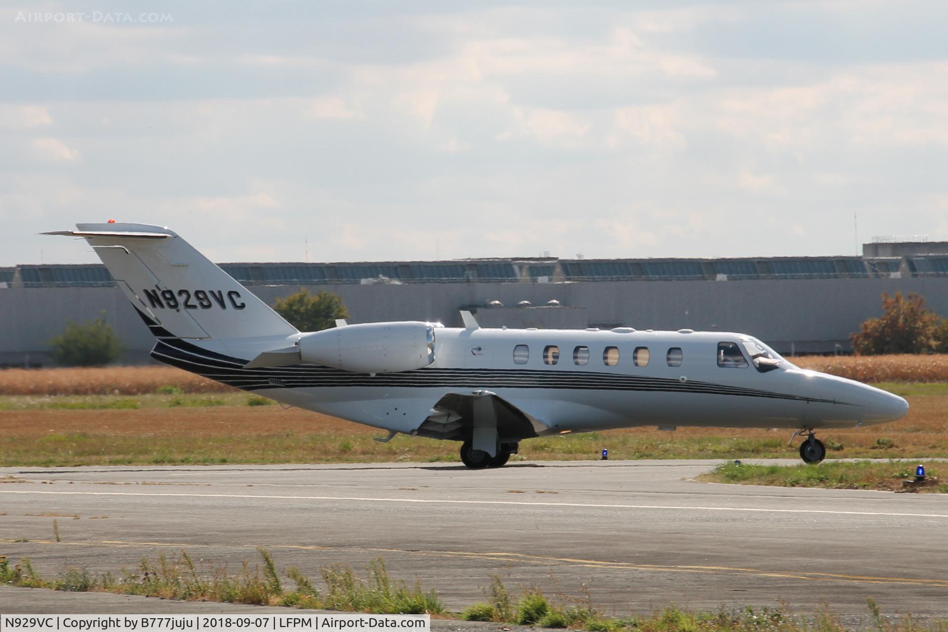 N929VC, 2007 Cessna 525A CitationJet CJ2+ C/N 525A0353, at Melun