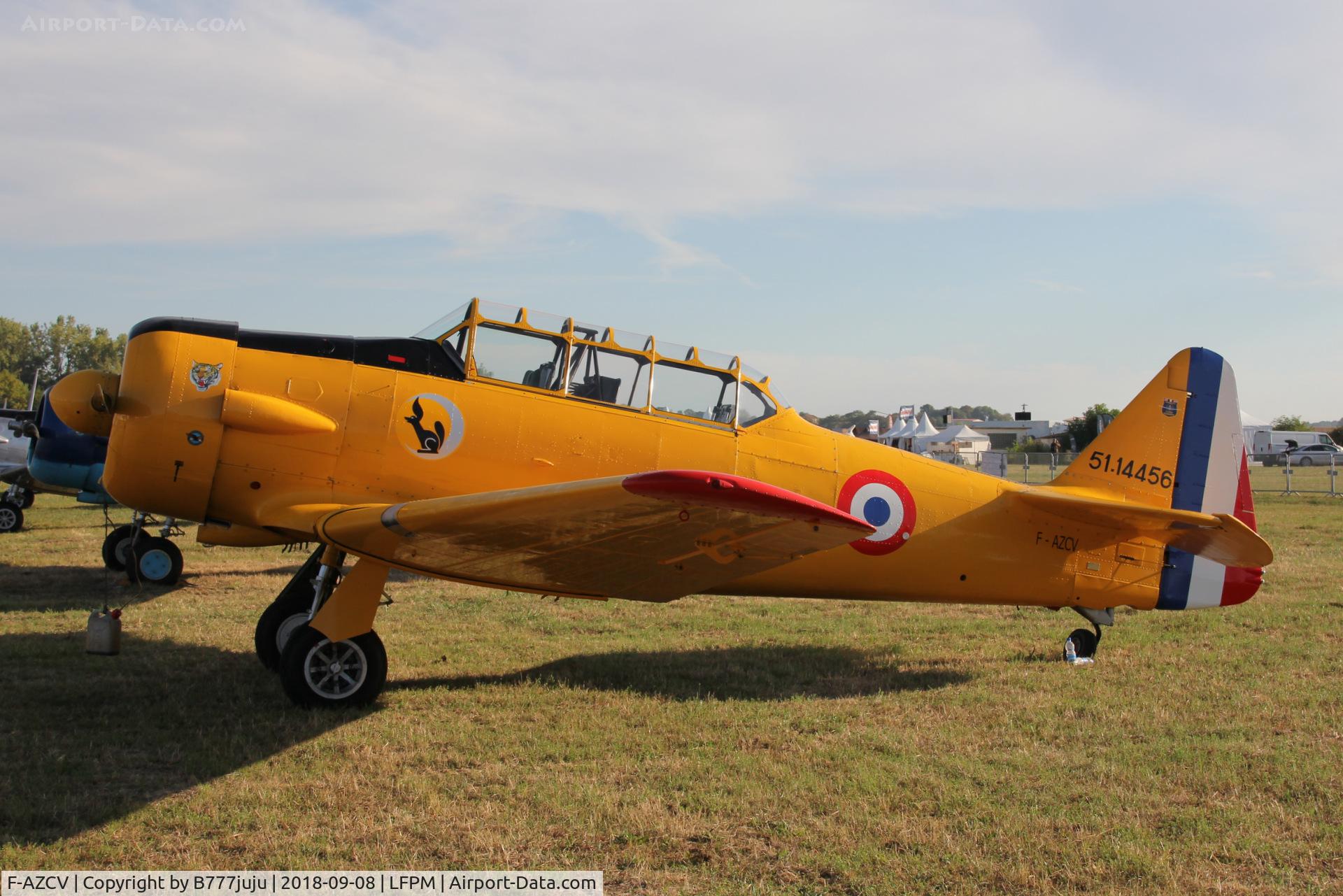 F-AZCV, 1951 North American T-6G Texan C/N 182-143, at Melun