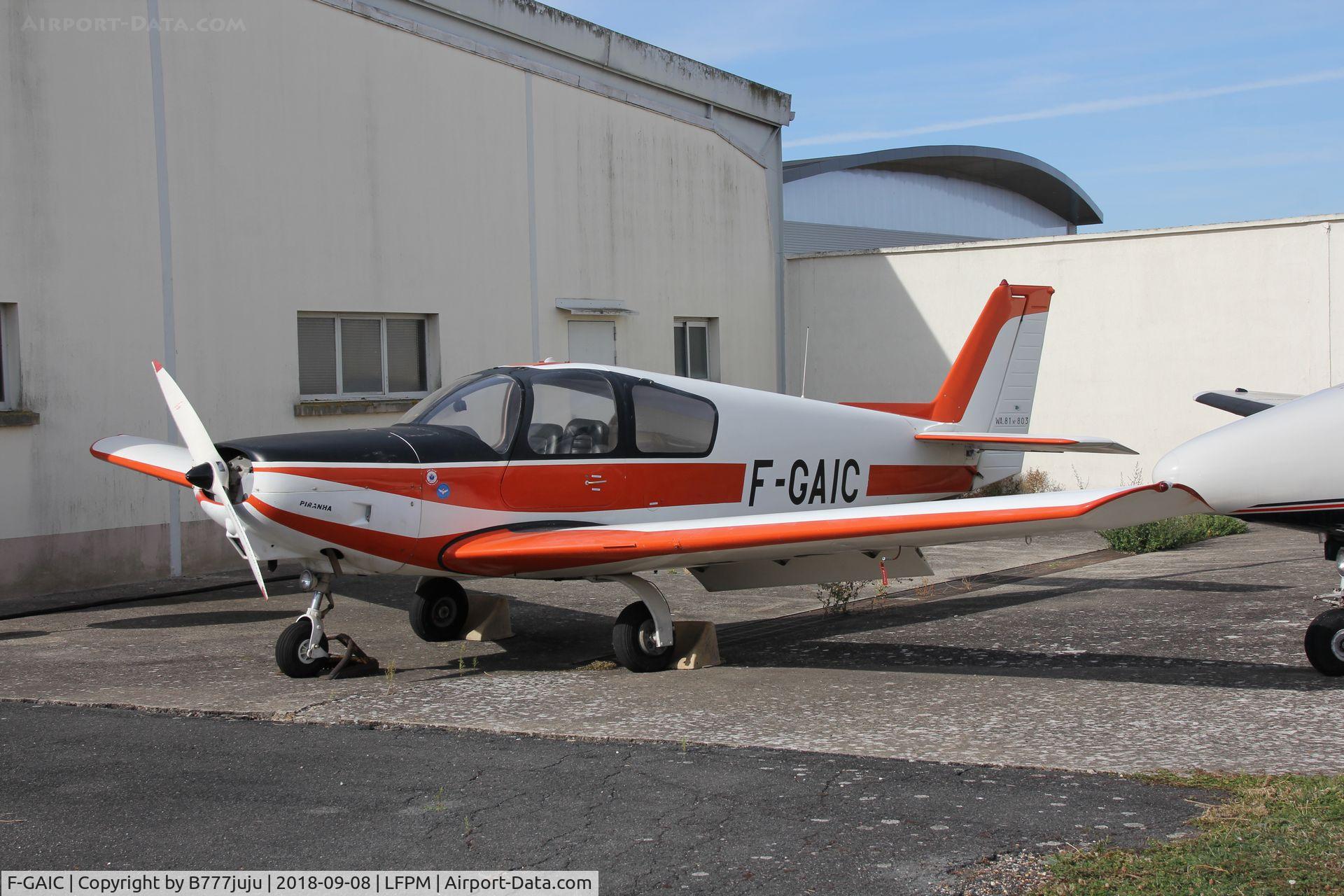 F-GAIC, 1976 Wassmer WA-81 Piranha C/N 803, at Melun