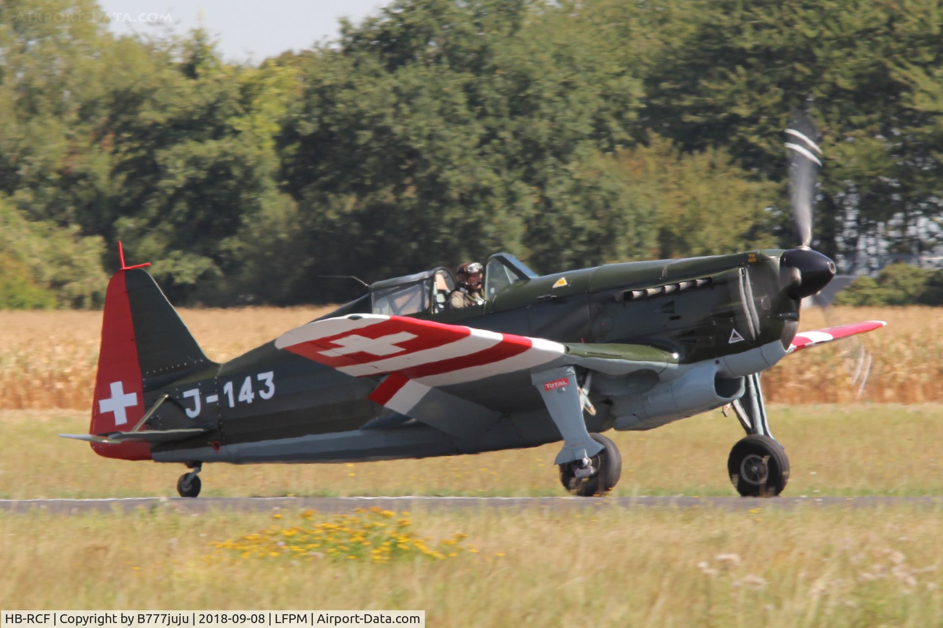 HB-RCF, 1942 Morane-Saulnier D-3801 (MS-412) C/N 194, at Melun