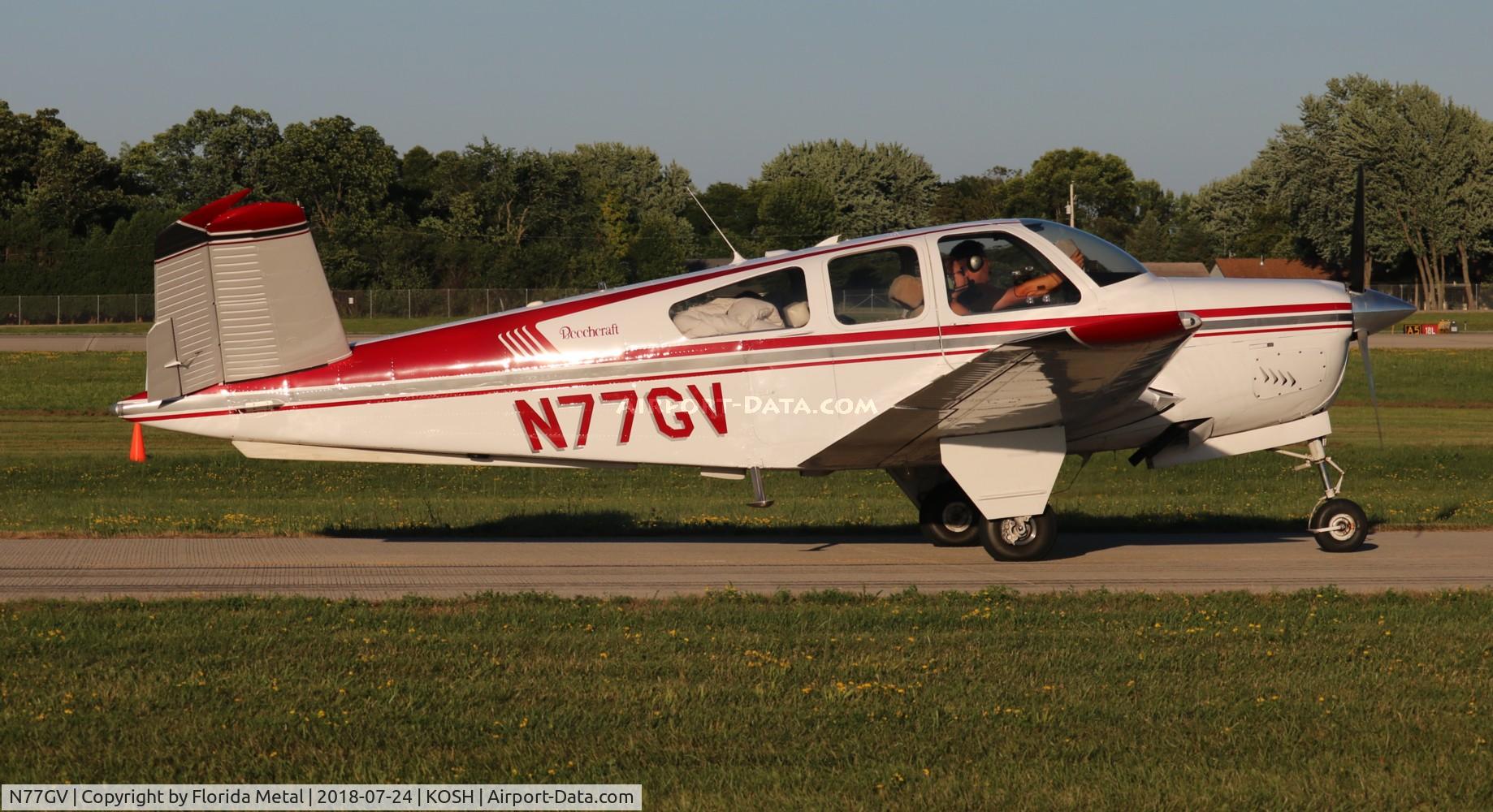 N77GV, 1964 Beech S35 Bonanza C/N D-7693, Air Venture 2018