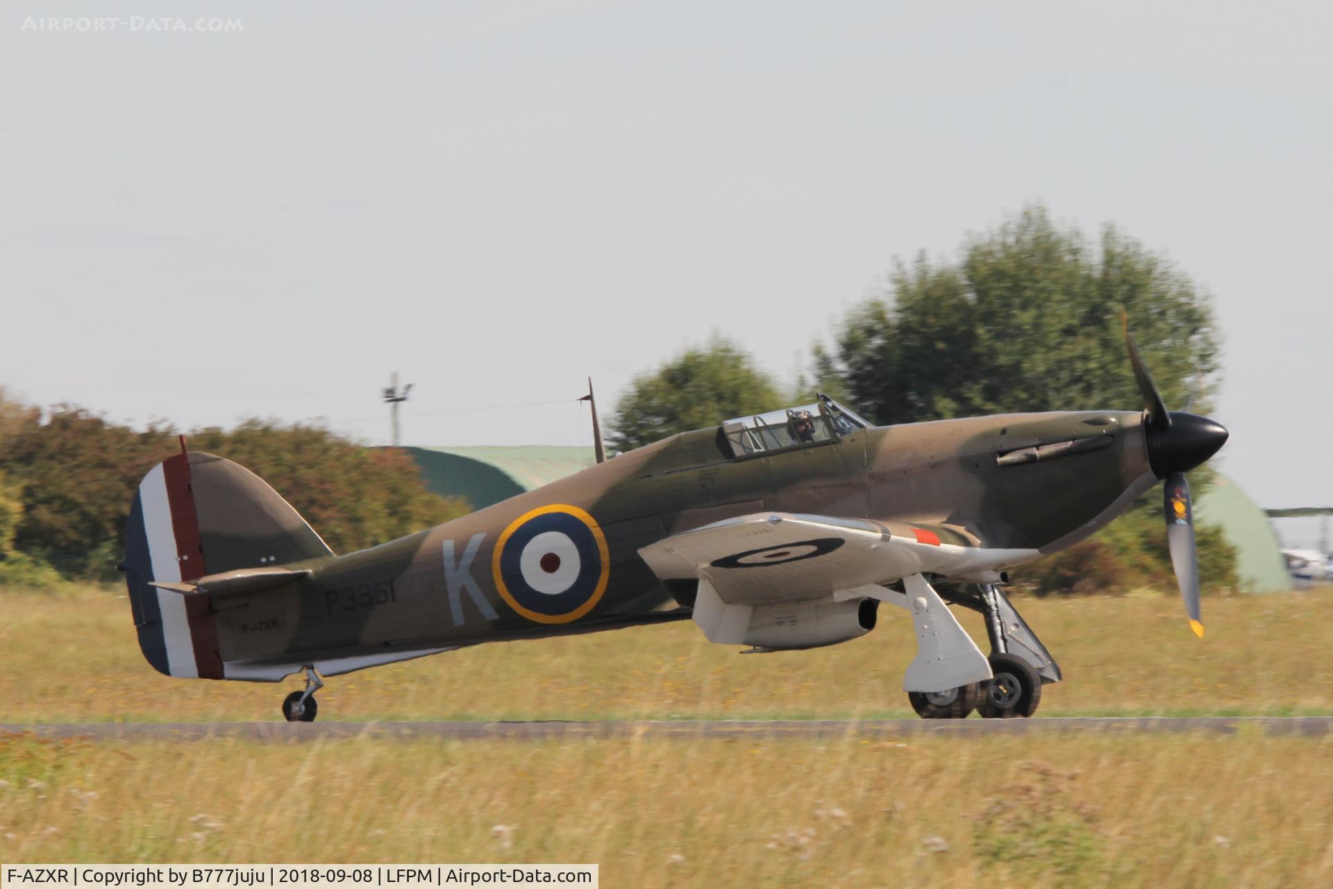 F-AZXR, Hawker Hurricane IIA C/N Not found ZK-TPK, at Melun