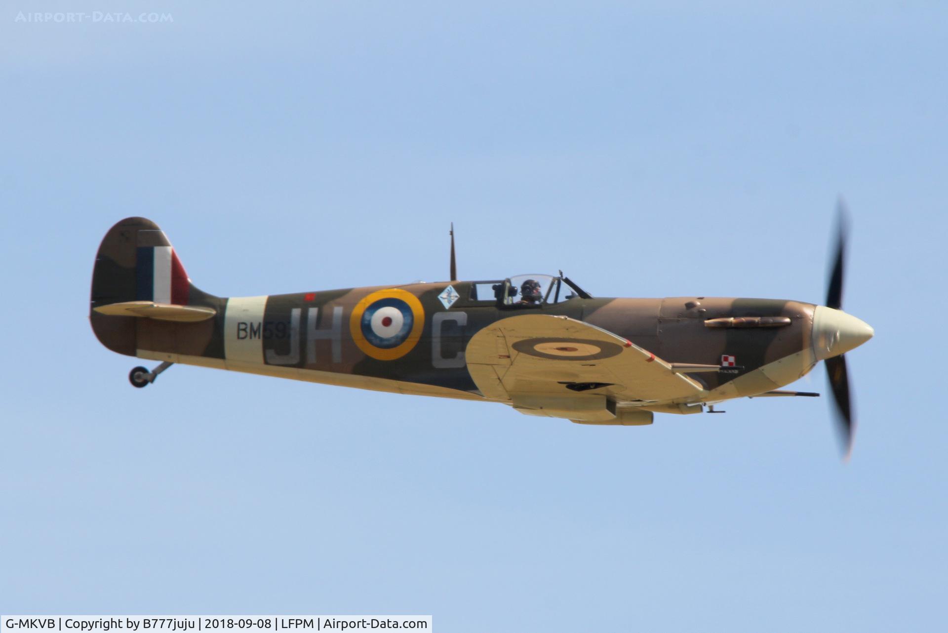 G-MKVB, 1942 Supermarine 349 Spitfire LF.Vb C/N CBAF.2461, at Melun