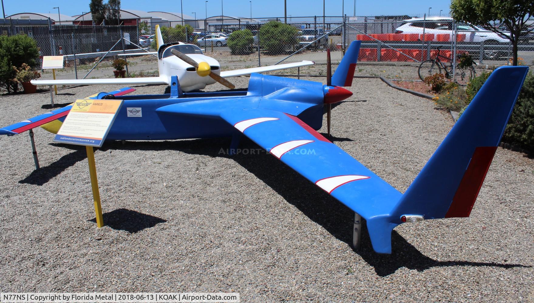 N77NS, 1980 Rutan VariEze C/N 592, Oakland Aviation Museum