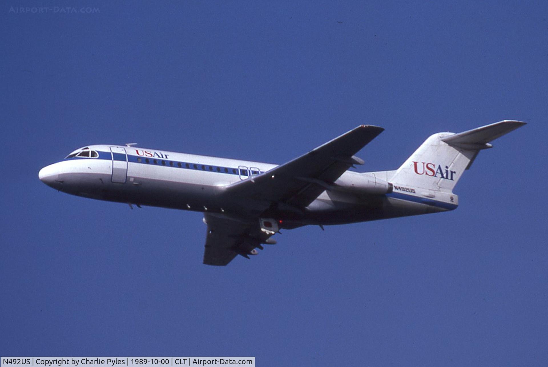 N492US, 1980 Fokker F.28 MK4000 C/N 11159, Transitional photo