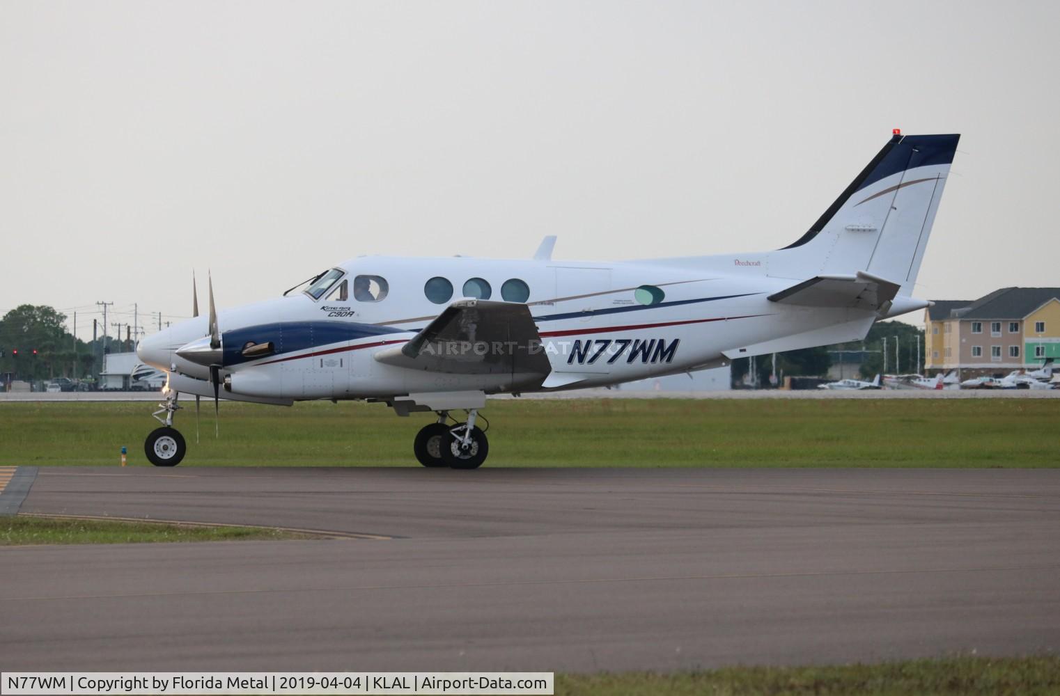 N77WM, 1986 Beech C90 King Air C/N LJ-1133, Sun N fun 2019