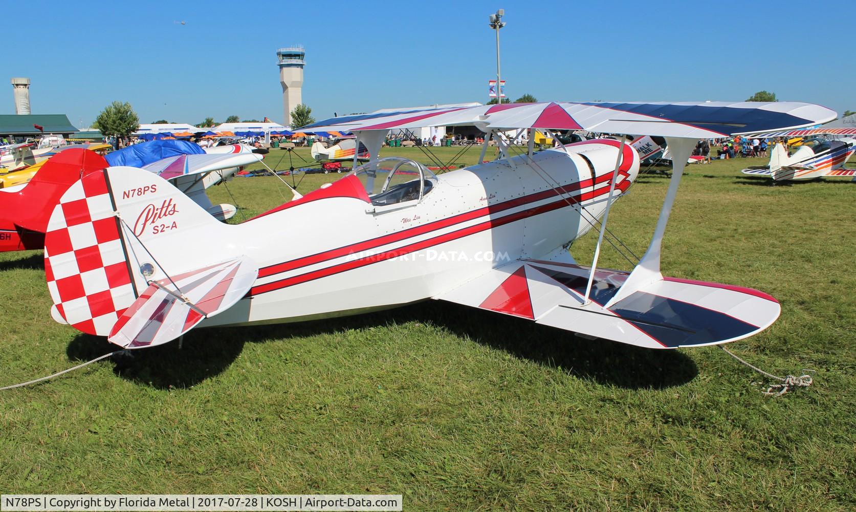 N78PS, 1974 Aerotek PITTS S-2A Special C/N 2068, Air Venture 2017