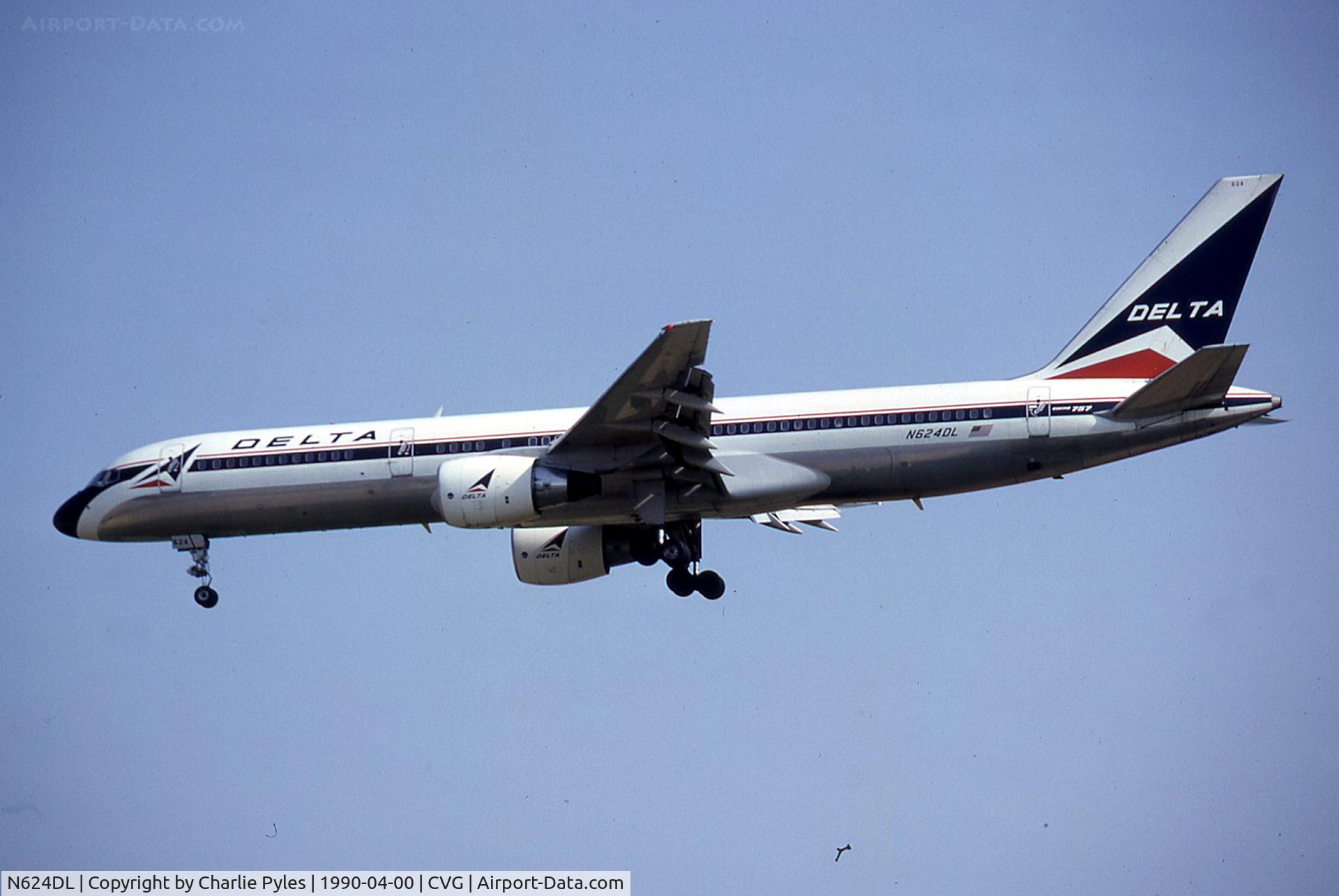 N624DL, 1987 Boeing 757-232 C/N 22914, Downhill all the way