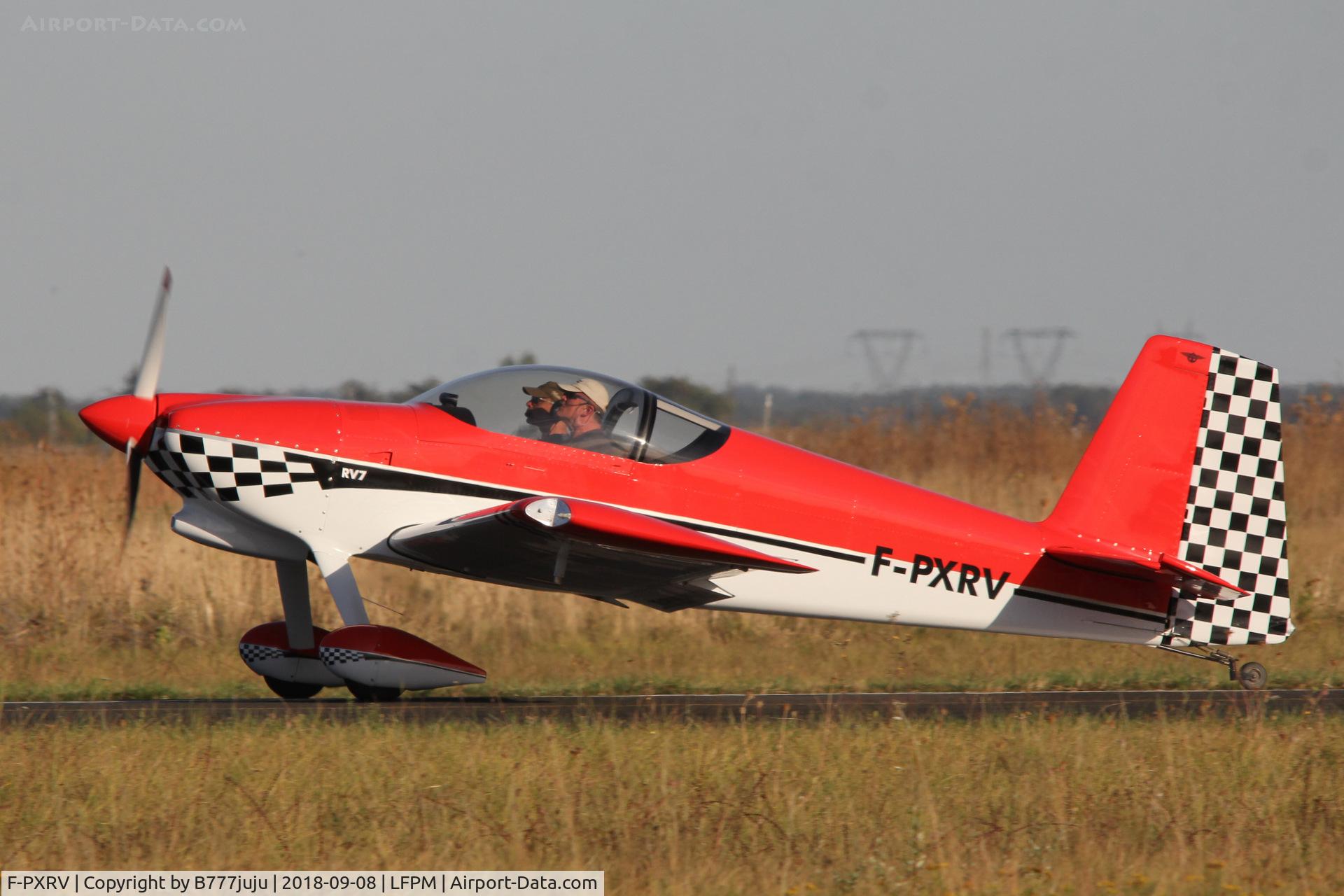 F-PXRV, 2017 Van's RV-7 C/N 74130, at Melun