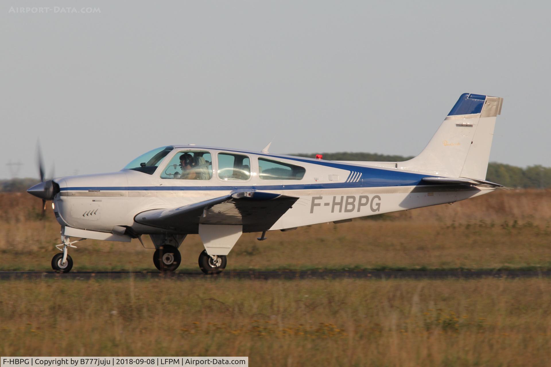 F-HBPG, 1989 Beech F33A Bonanza Bonanza C/N CE-1370, at Melun