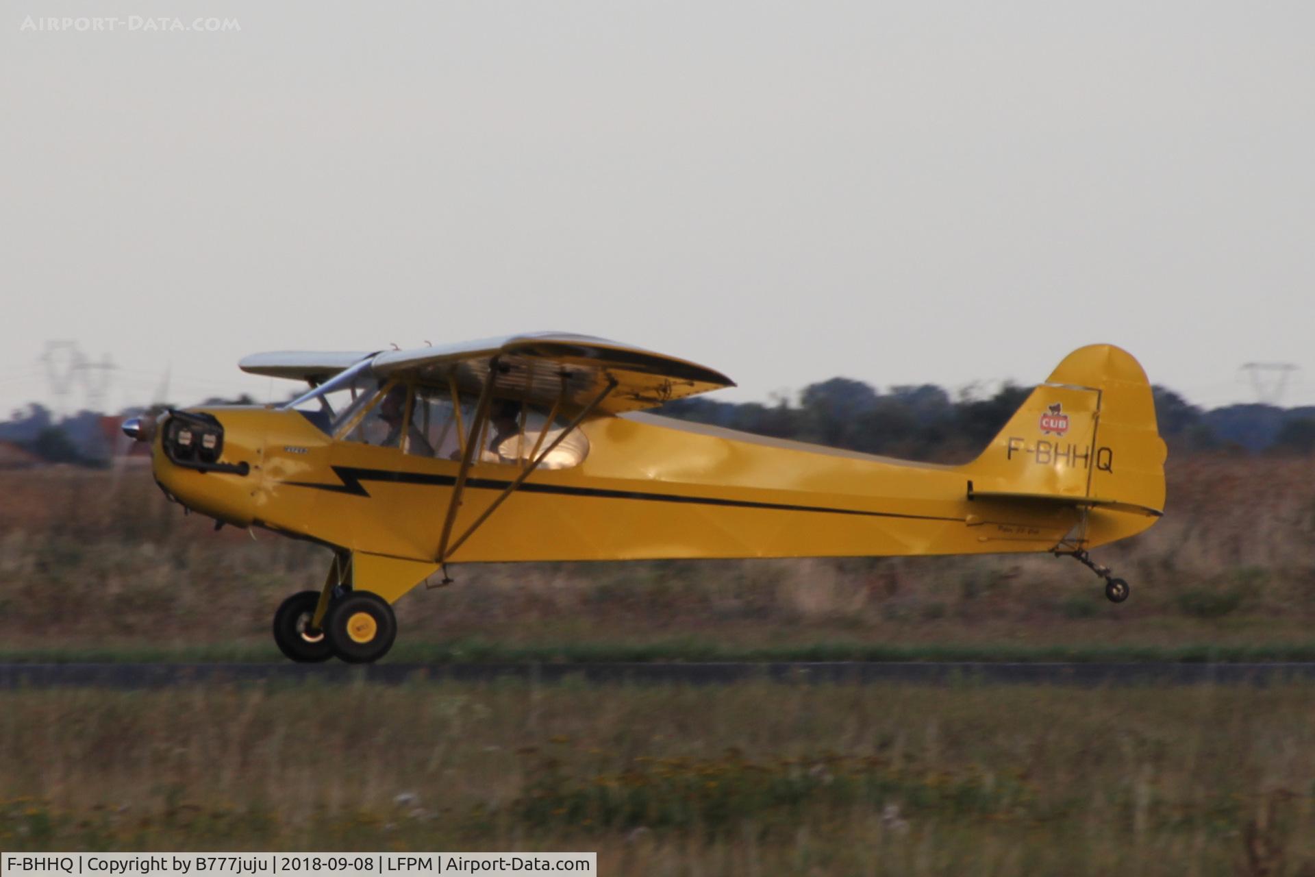 F-BHHQ, Piper J3C-65 Cub C/N 10272, at Melun