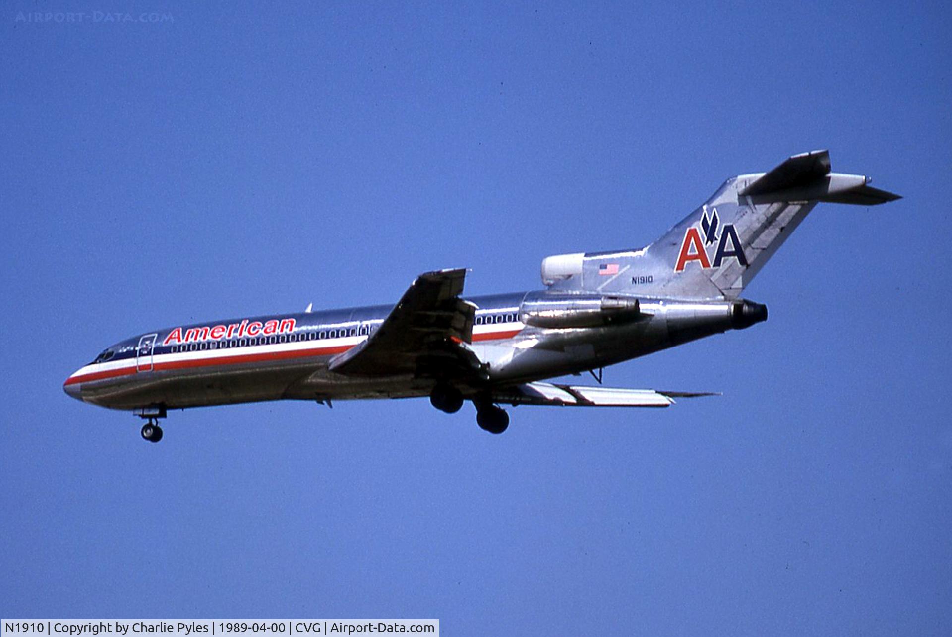 N1910, 1966 Boeing 727-23 C/N 19385, Landing