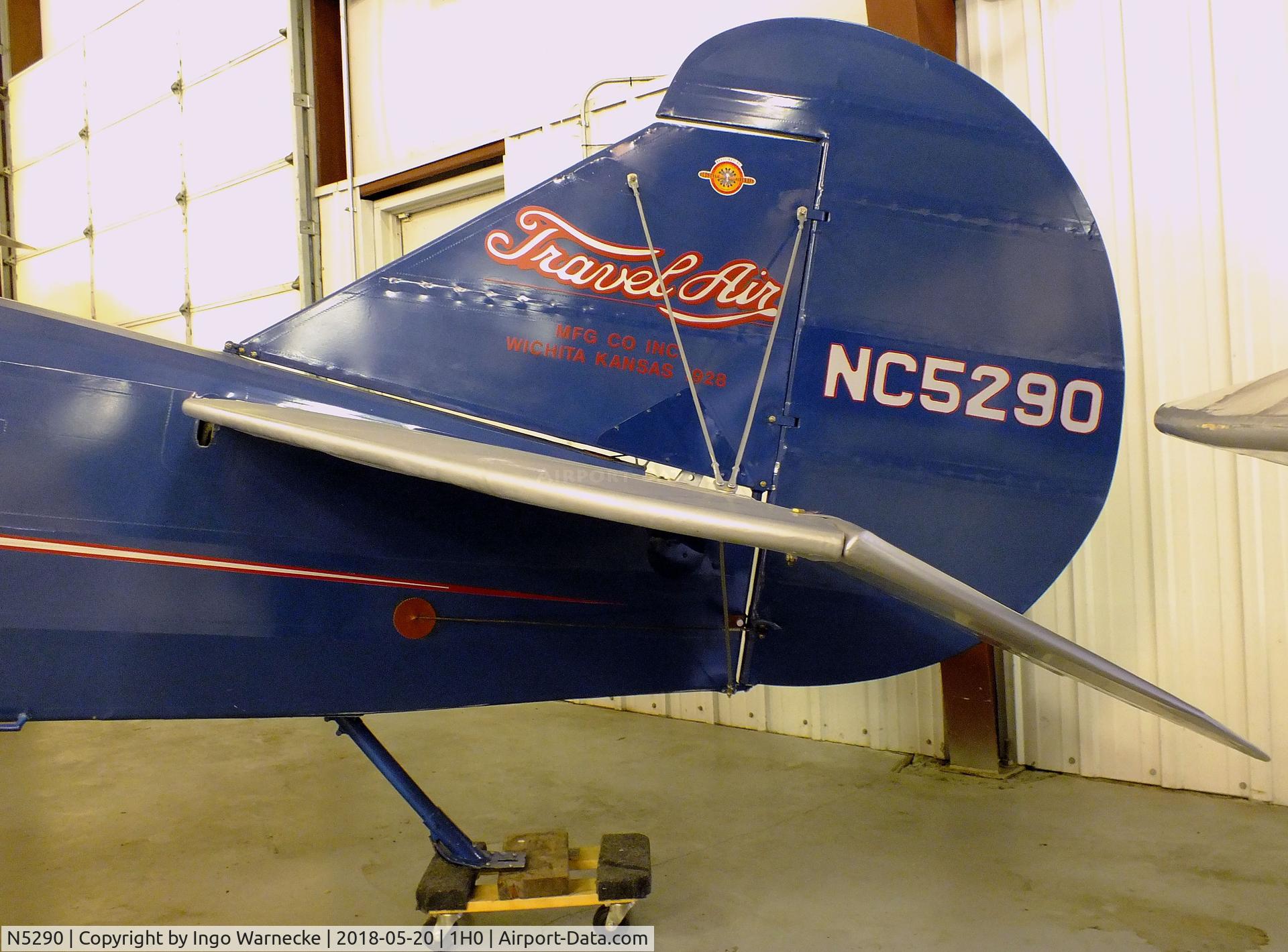 N5290, 1928 Curtiss-Wright Travel Air 2000 C/N 490, Curtiss-Wright Travel Air 2000 at the Aircraft Restoration Museum at Creve Coeur airfield, Maryland Heights MO