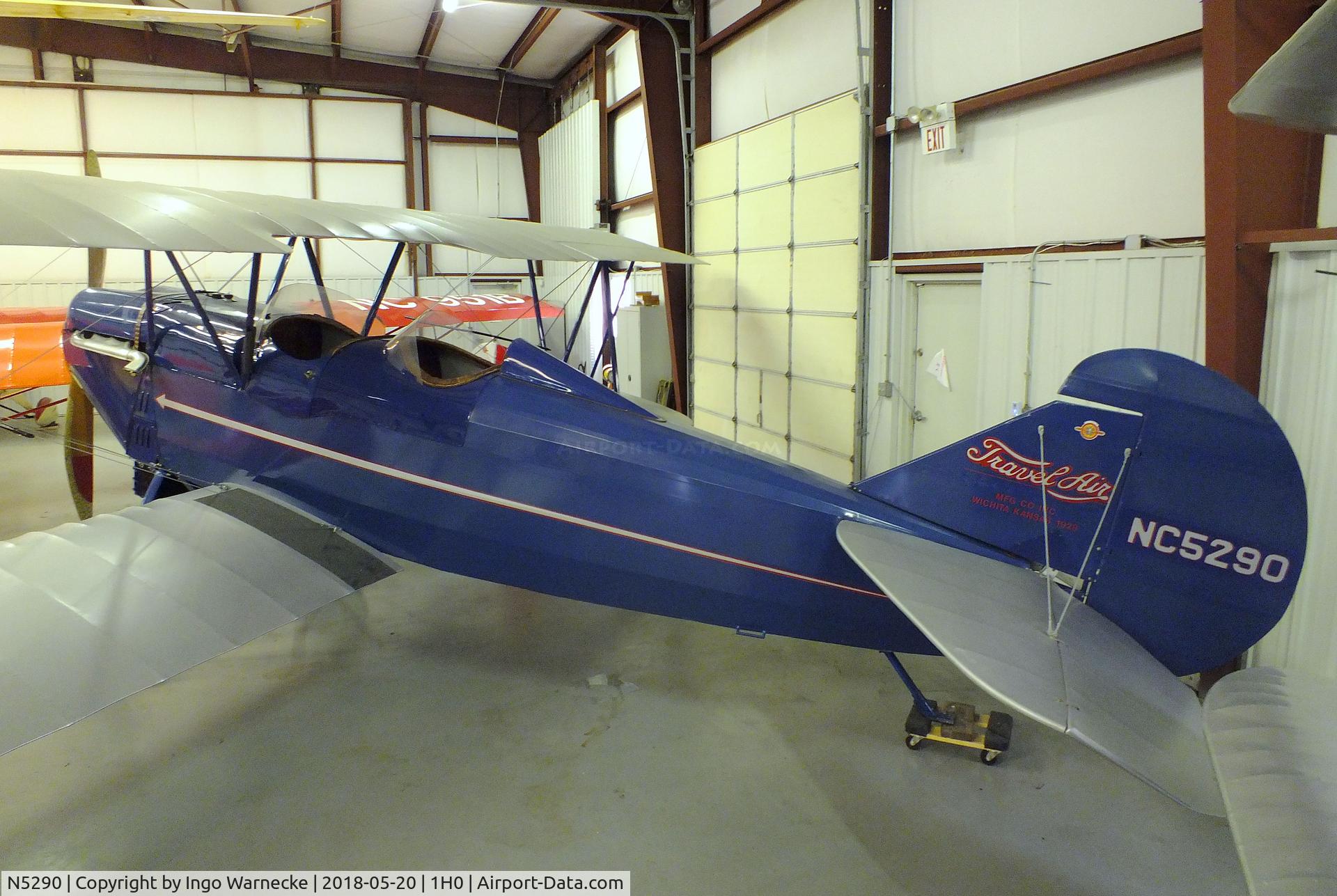 N5290, 1928 Curtiss-Wright Travel Air 2000 C/N 490, Curtiss-Wright Travel Air 2000 at the Aircraft Restoration Museum at Creve Coeur airfield, Maryland Heights MO