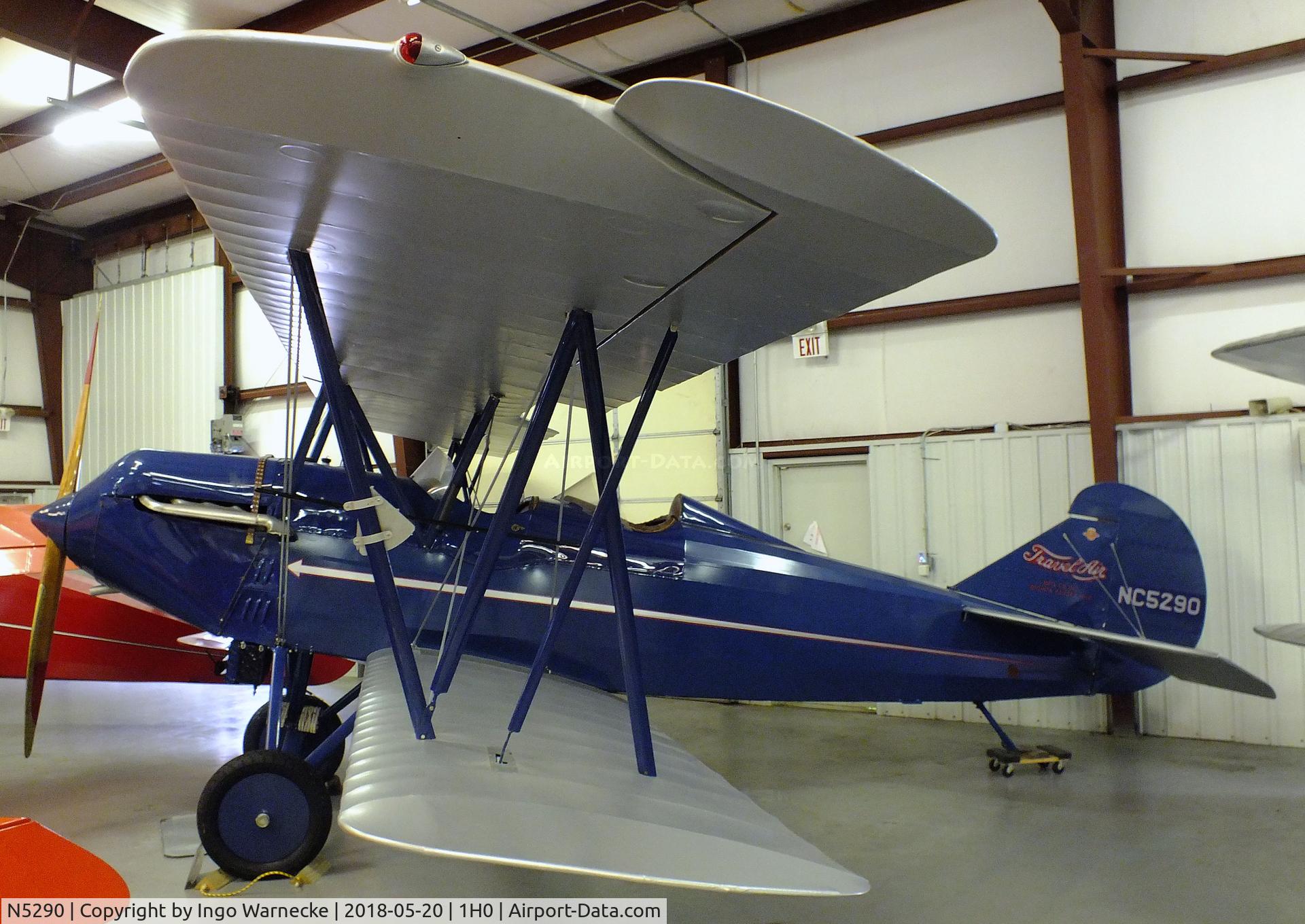 N5290, 1928 Curtiss-Wright Travel Air 2000 C/N 490, Curtiss-Wright Travel Air 2000 at the Aircraft Restoration Museum at Creve Coeur airfield, Maryland Heights MO
