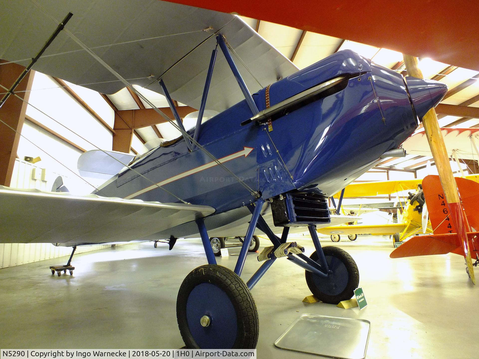 N5290, 1928 Curtiss-Wright Travel Air 2000 C/N 490, Curtiss-Wright Travel Air 2000 at the Aircraft Restoration Museum at Creve Coeur airfield, Maryland Heights MO