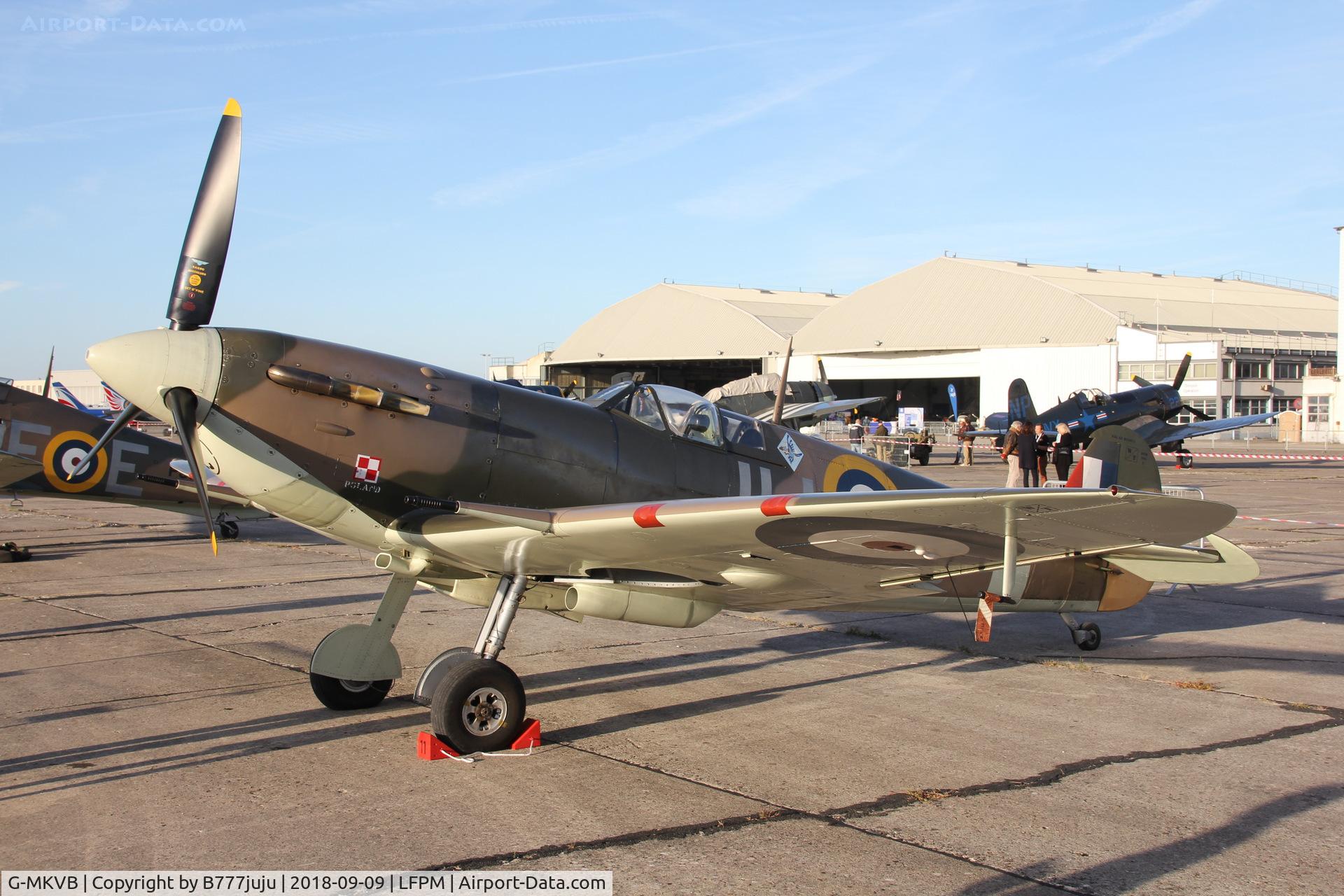G-MKVB, 1942 Supermarine 349 Spitfire LF.Vb C/N CBAF.2461, at Melun