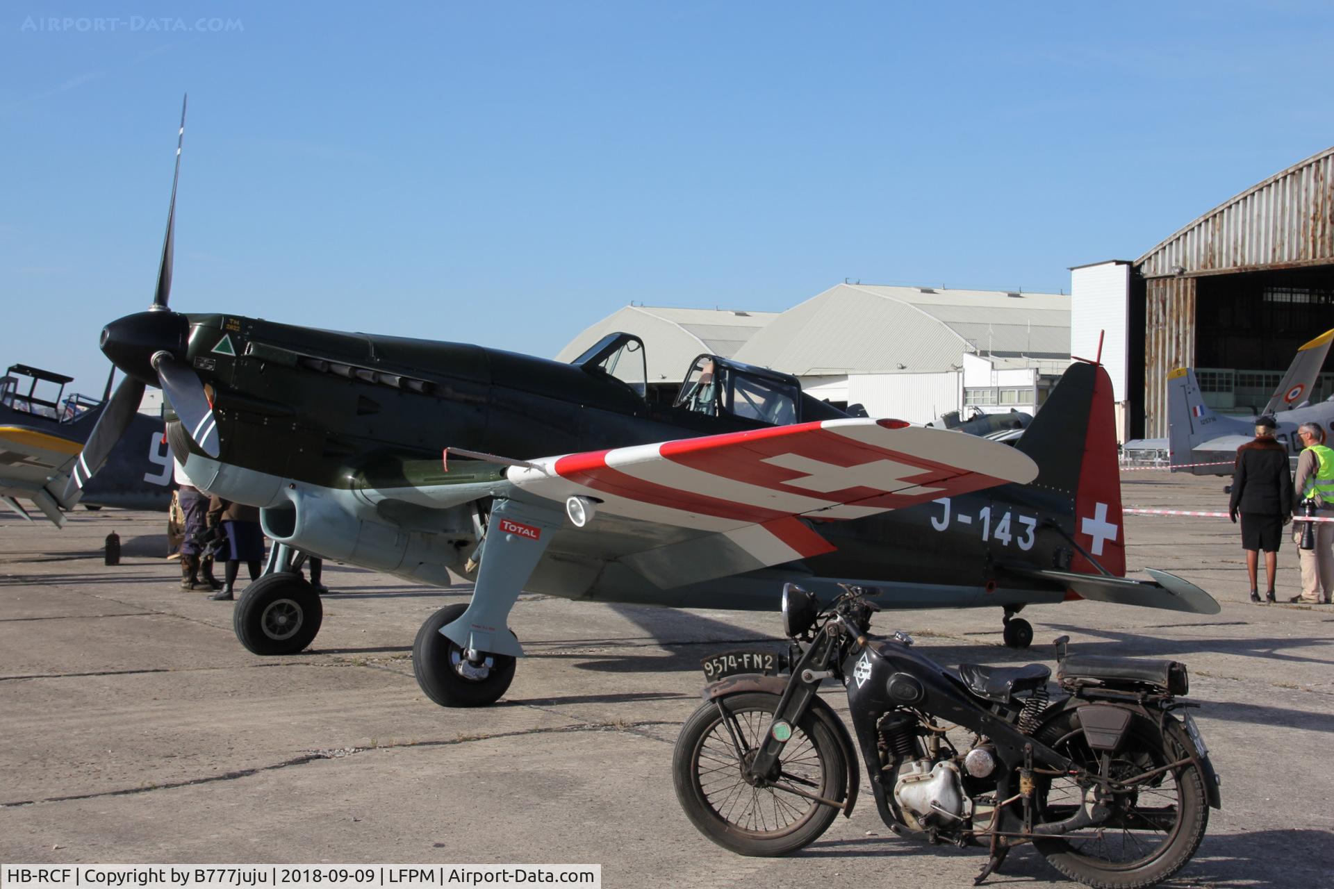 HB-RCF, 1942 Morane-Saulnier D-3801 (MS-412) C/N 194, at Melun