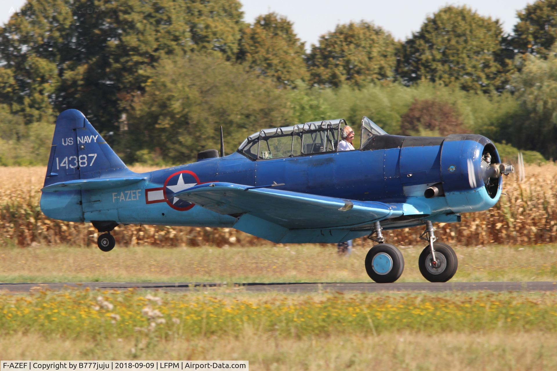 F-AZEF, North American T-6G Texan C/N 182-074, at Melun