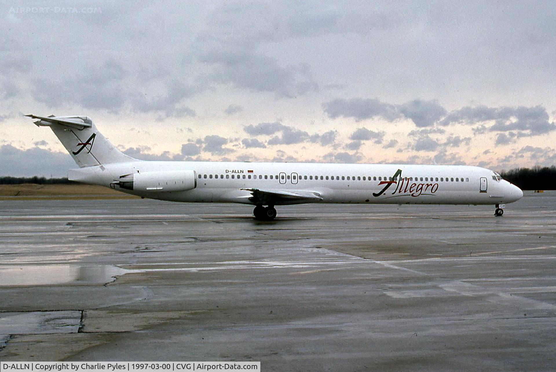 D-ALLN, 1990 McDonnell Douglas MD-83 (DC-9-83) C/N 49857, Junketing