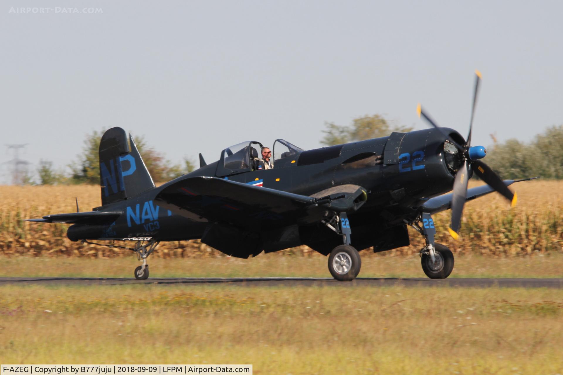 F-AZEG, 1944 Vought F4U-5NL Corsair C/N 124-724, at Melun