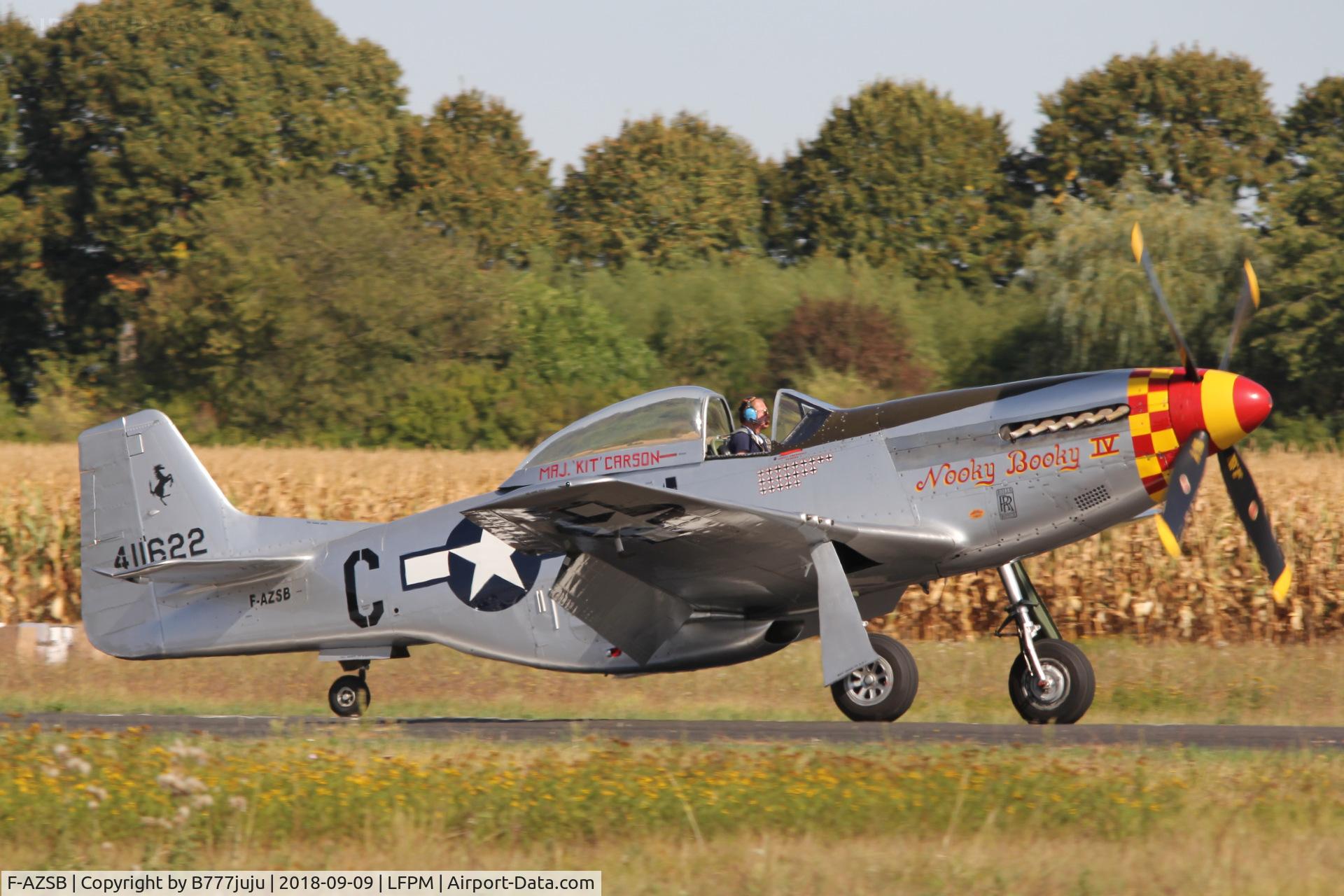 F-AZSB, 1944 North American P-51D Mustang C/N 122-40967, at Melun