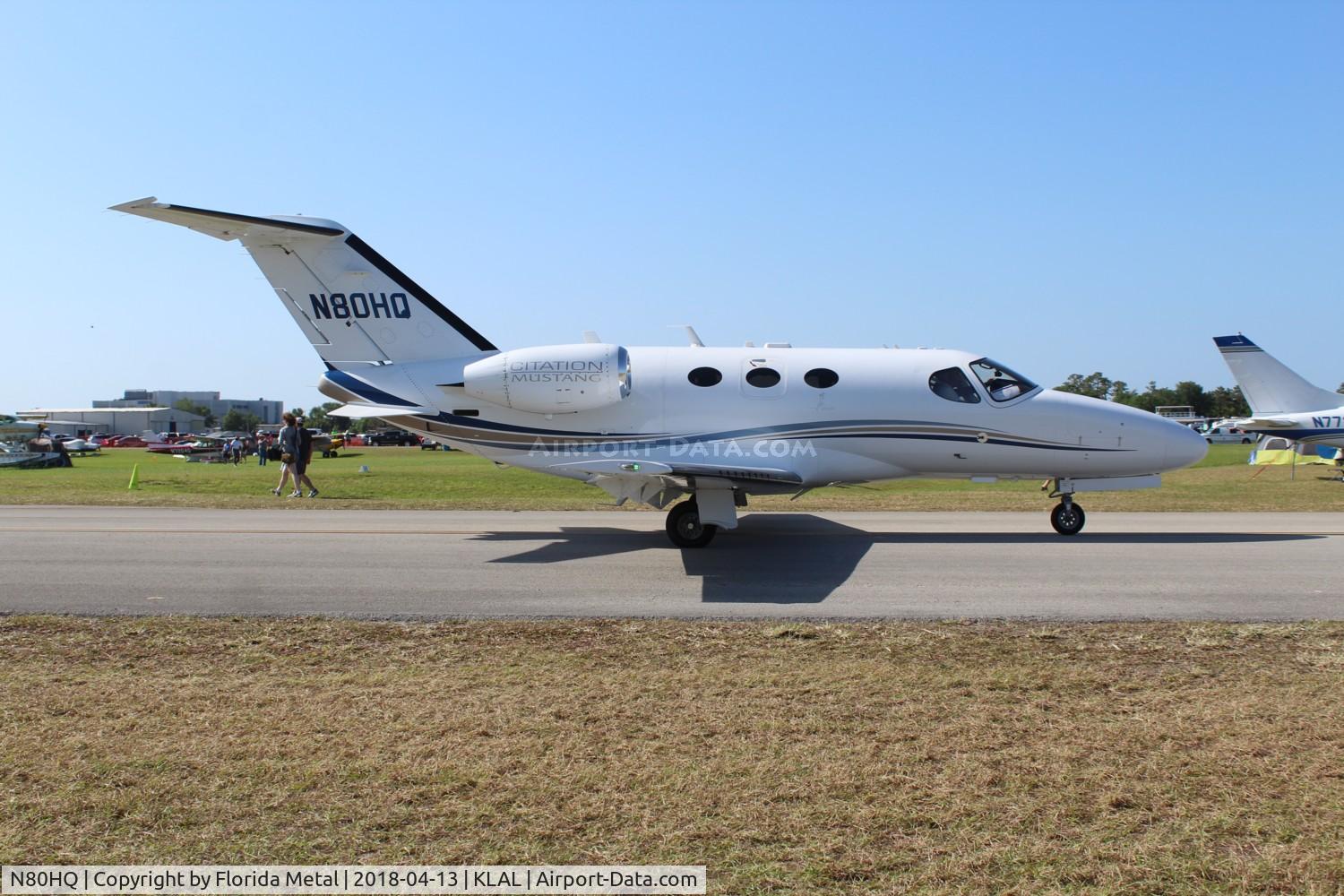 N80HQ, 2007 Cessna 510 Citation Mustang C/N 510-0021, Sun N Fun 2018