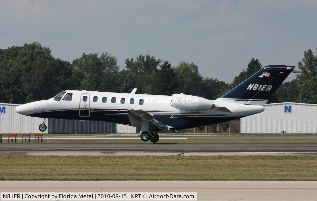 N81ER, 2007 Cessna 525B CitationJet CJ3 C/N 525B0190, Pontiac 2010